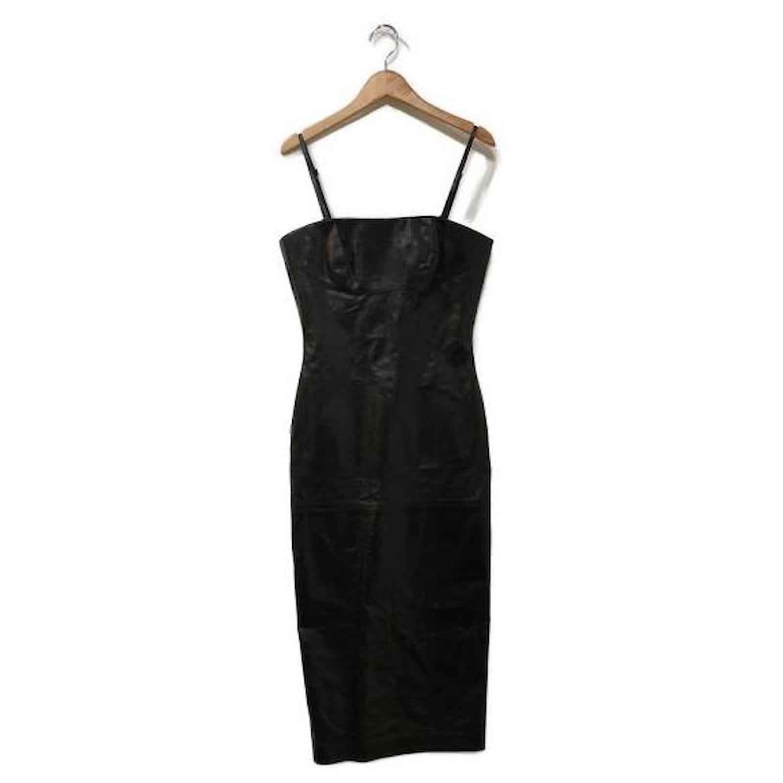Gucci Dresses Black Leather ref.572267 