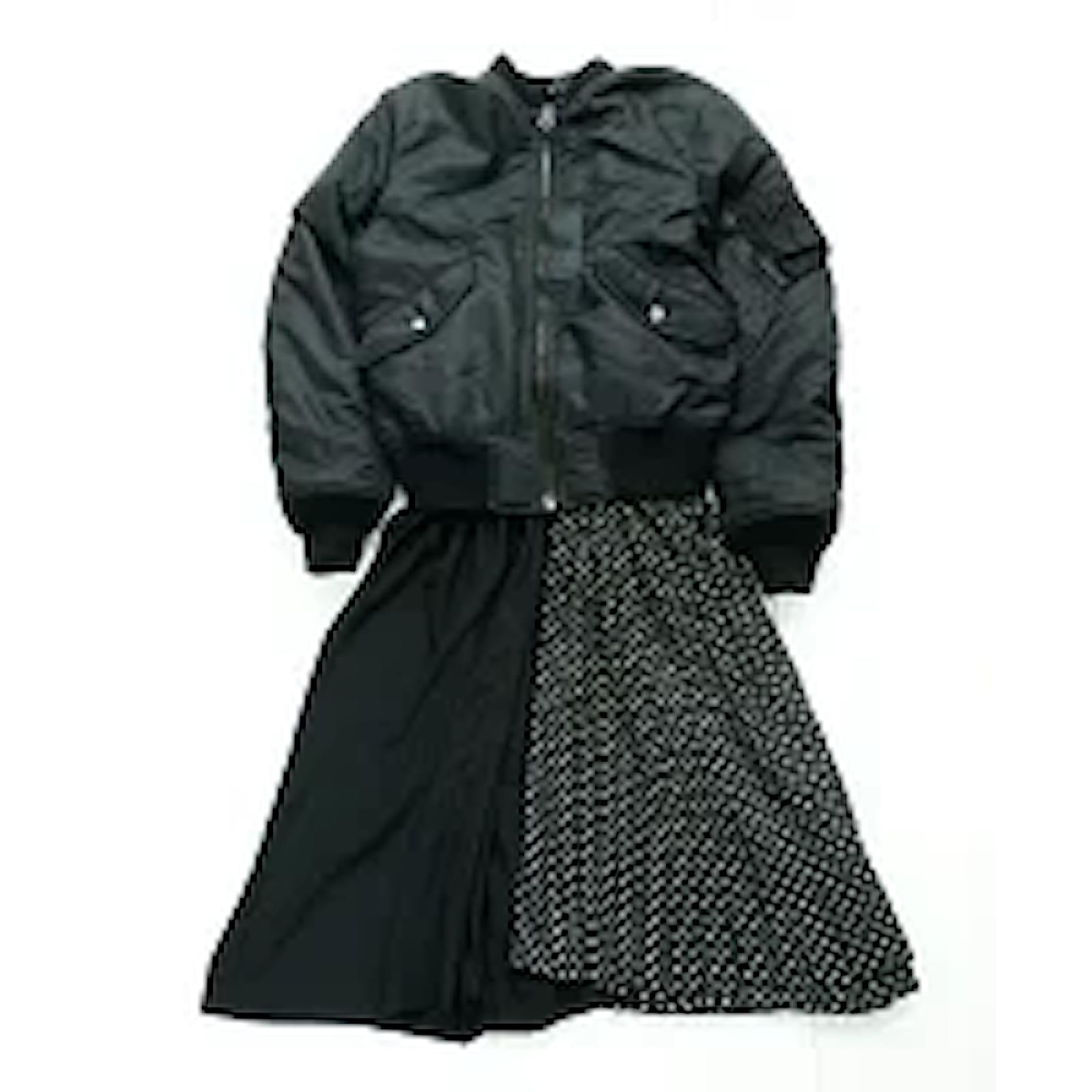 JUNYA WATANABE COMME des GARCONS REVERSIBLE MA-1 PLEATS DRESS size