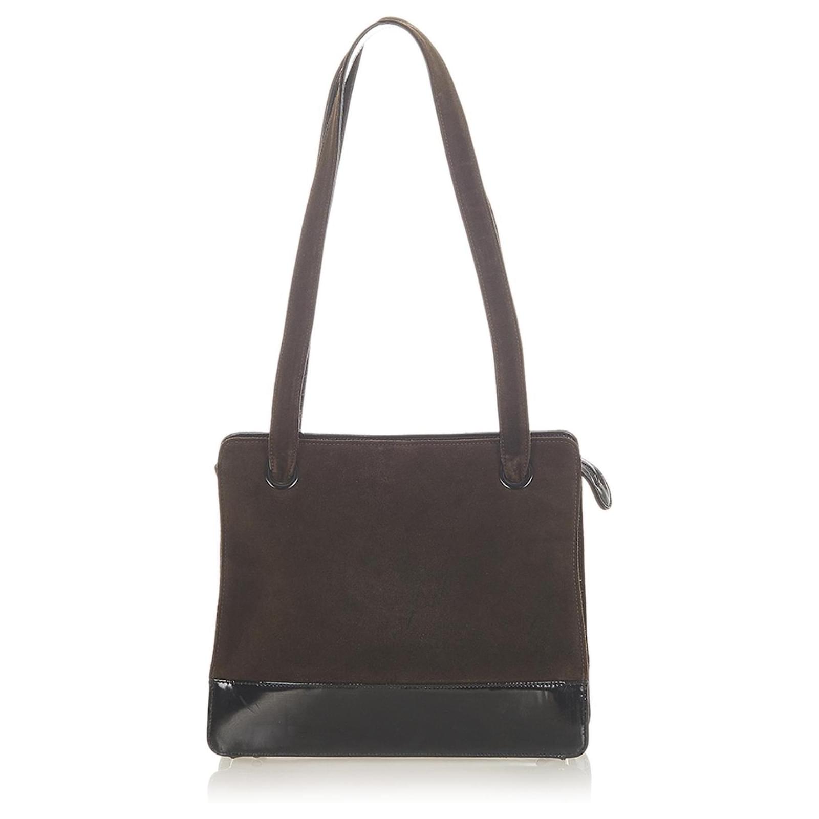 Chanel 2026 Shoulder Bag 33cm Brown Suede