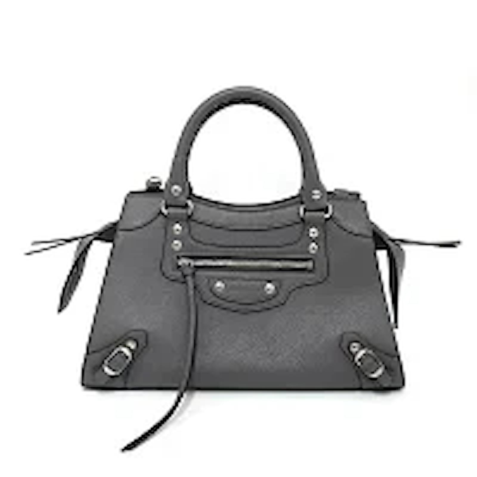 Balenciaga Neo Classic Small Handle Bag Gray / Silver Handbag Shoulder Strap Missing Silvery Grey ref.572825 - Joli Closet