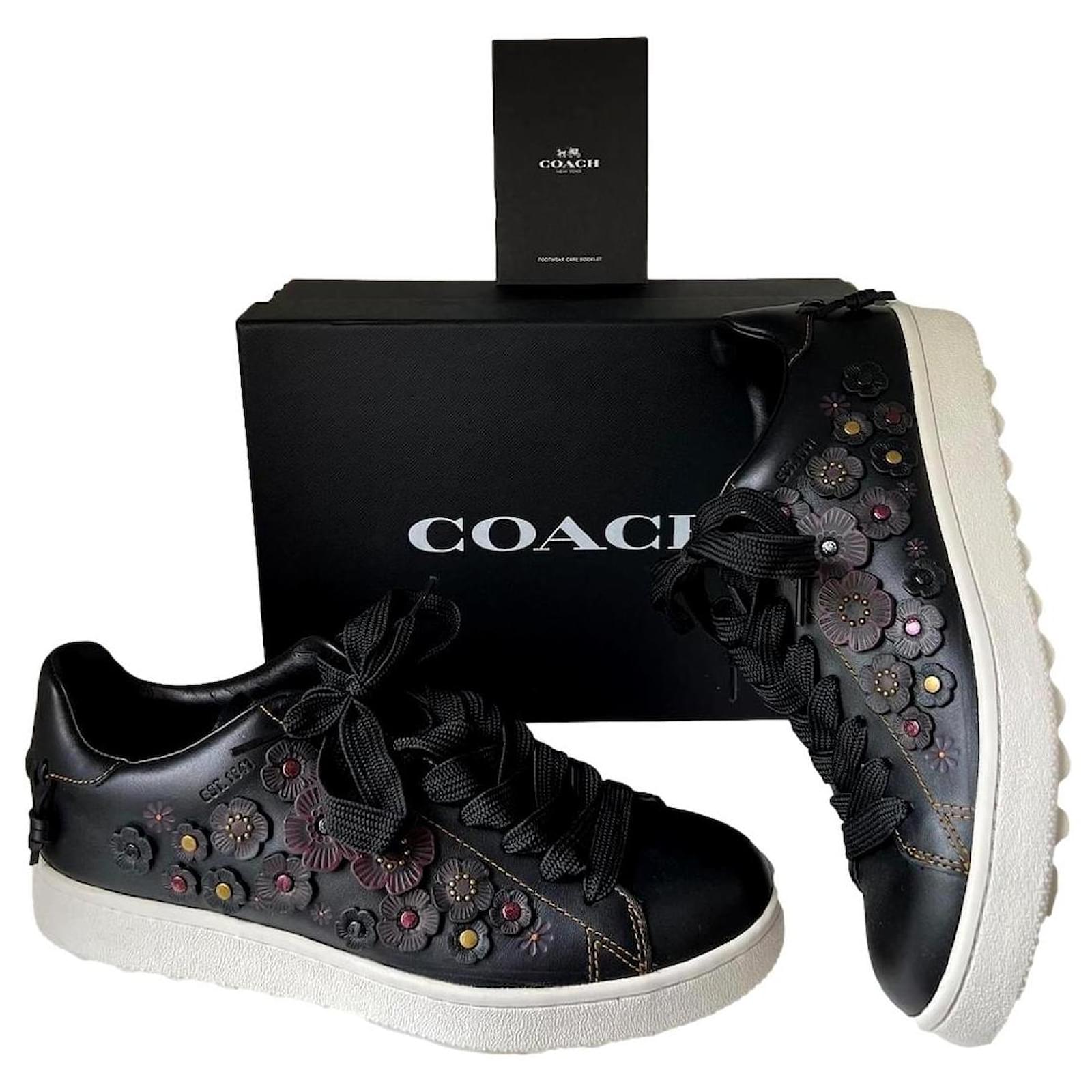 Coach tea rose sales sneakers