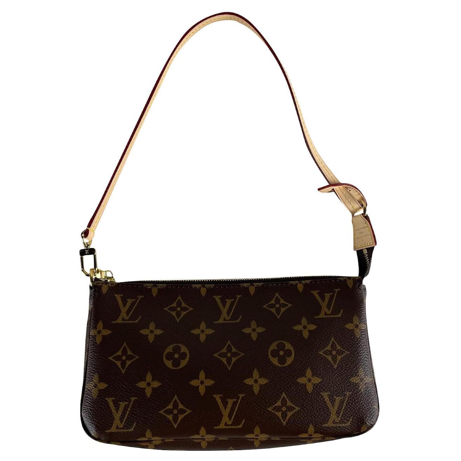Louis Vuitton Pochette Accessories NM Brown Cloth ref.572930 - Joli Closet