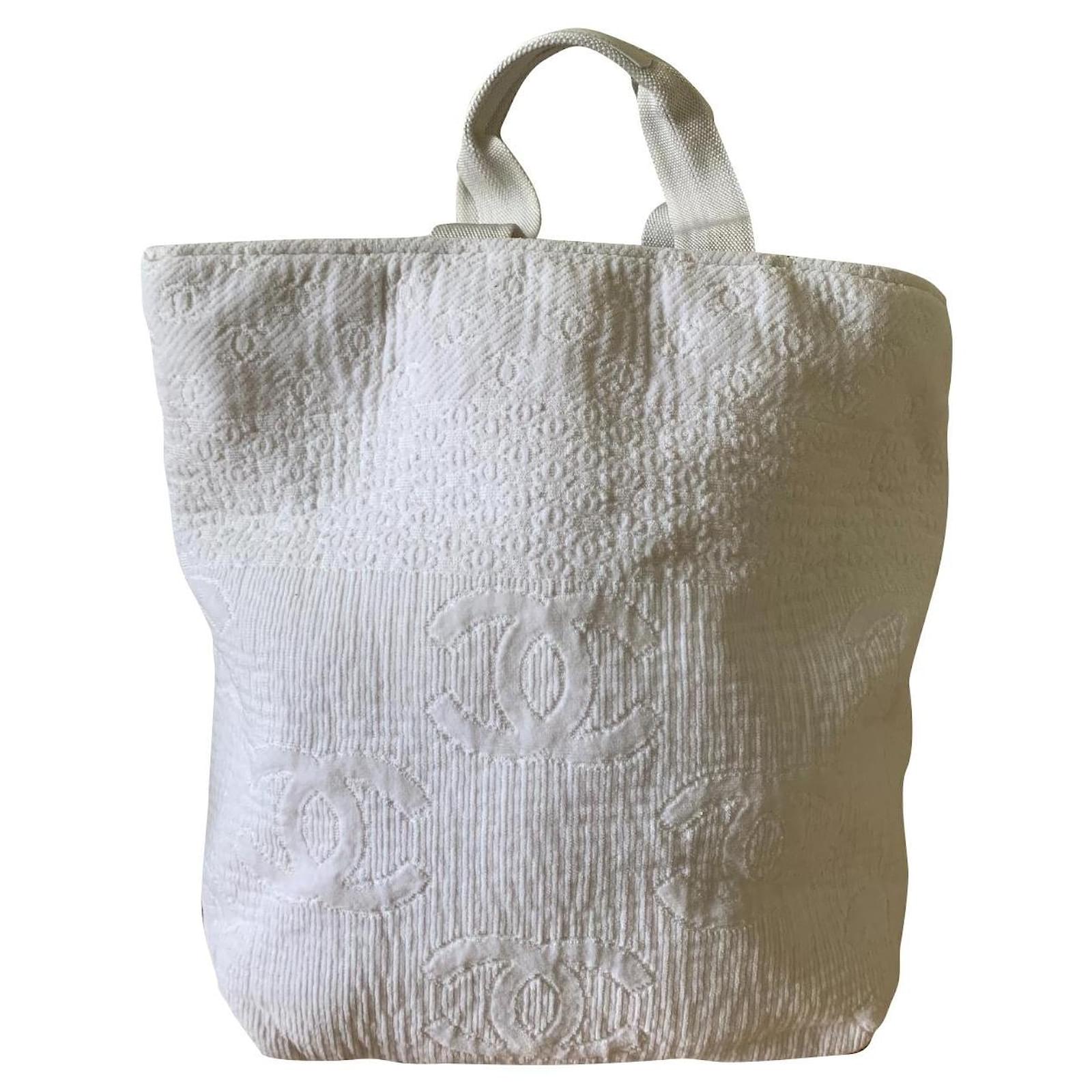 Chanel Linen Cotton Tote Bag