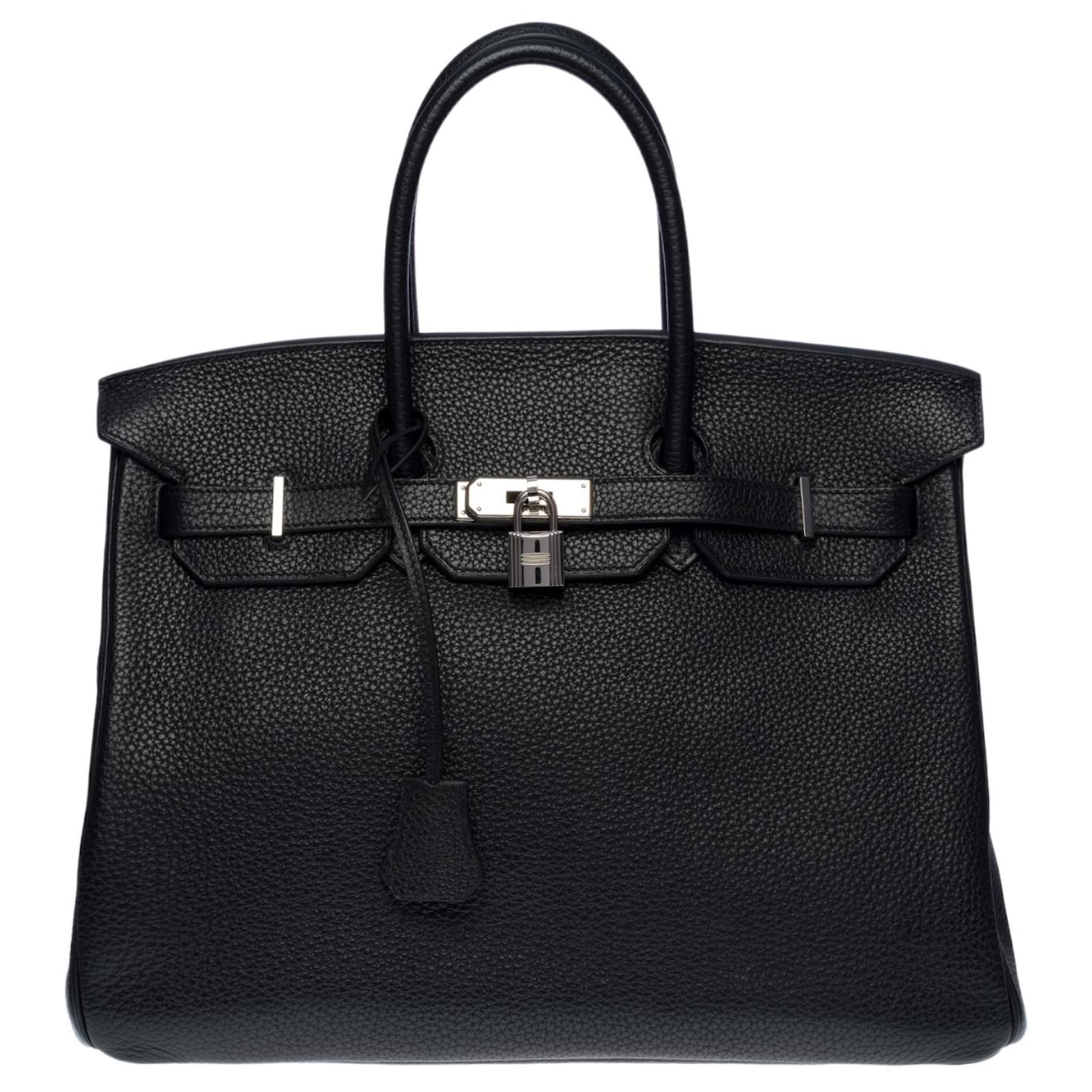 Hermès Stunning Hermes Birkin handbag 35 cm in black Togo leather with ...