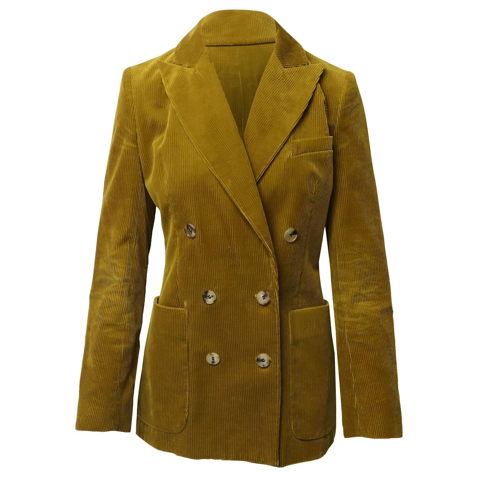 Blazer J Crew En Velours Côtelé Crème - Taille 12 - Doublure Velours - Occasion Très Bon état