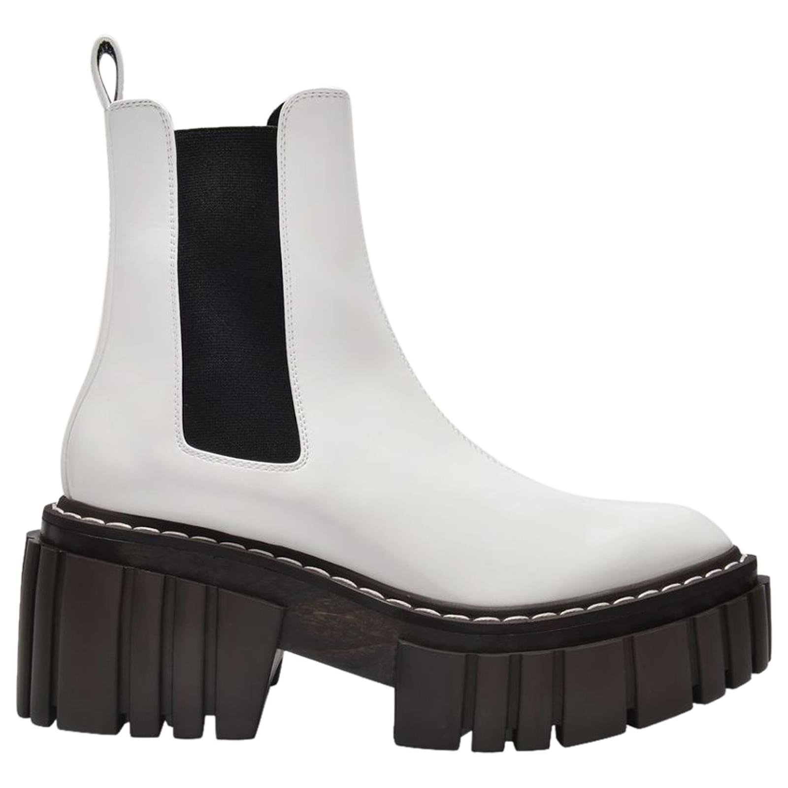 Stella Mc Cartney Plastic Ankle Boots in White Polyurethane ref.574700 ...