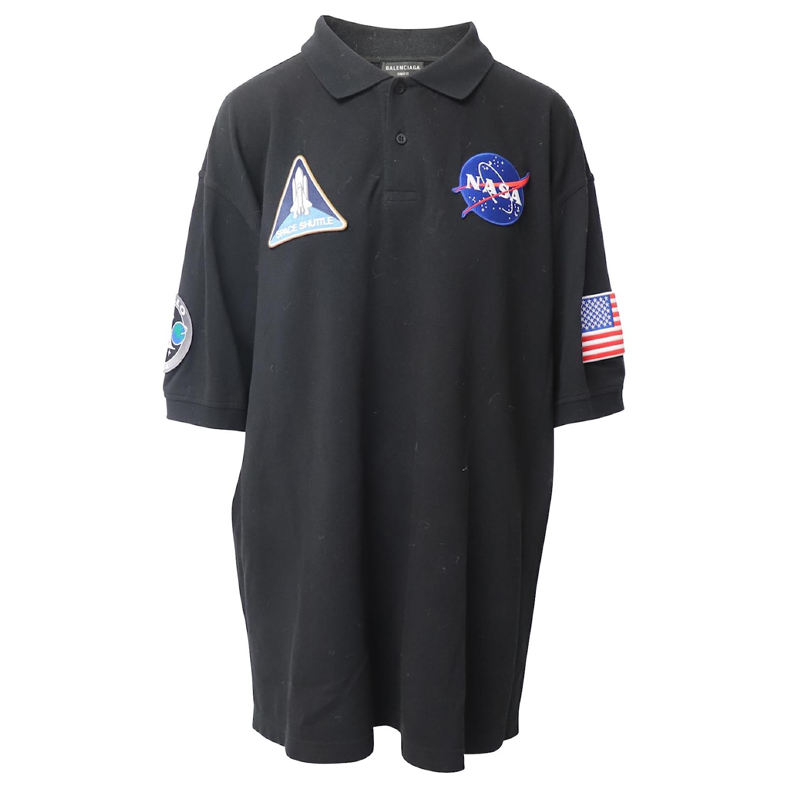 BALENCIAGA 返品可 ロングシャツ ユニセックス NASA vintage 希少【Balenciaga】NASA ポロ T シャツ (BALENCIAGA/ポロシャツ