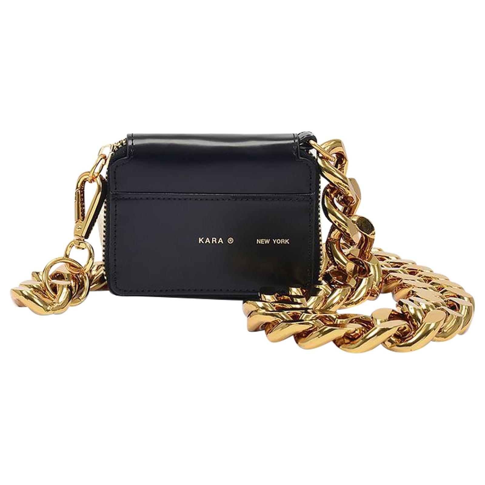 Kara Black and Gold Bike Wallet Bag