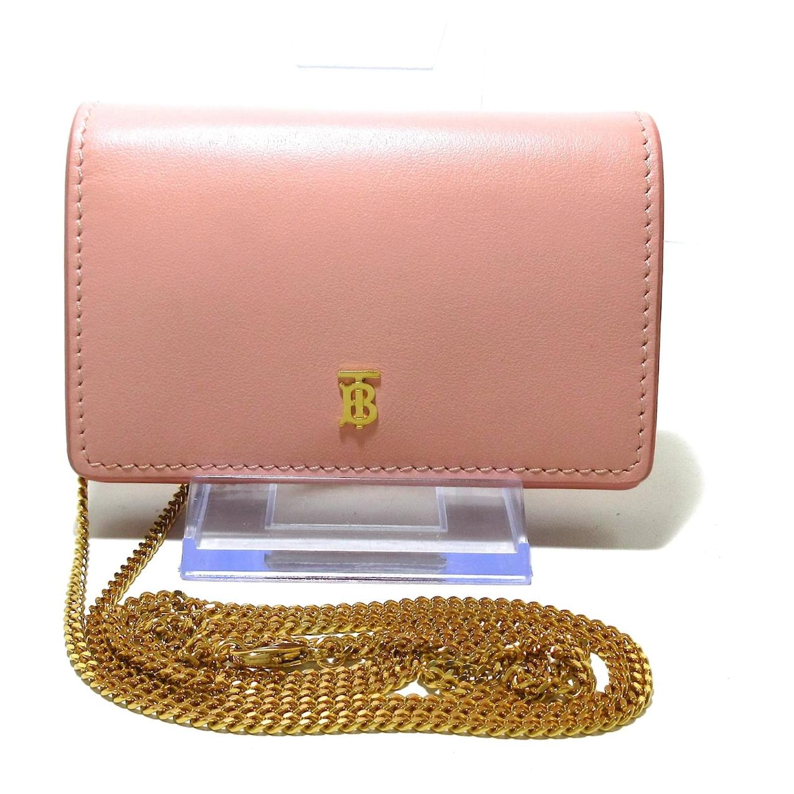 burberry wallet Pink Leather ref.574990 - Joli Closet