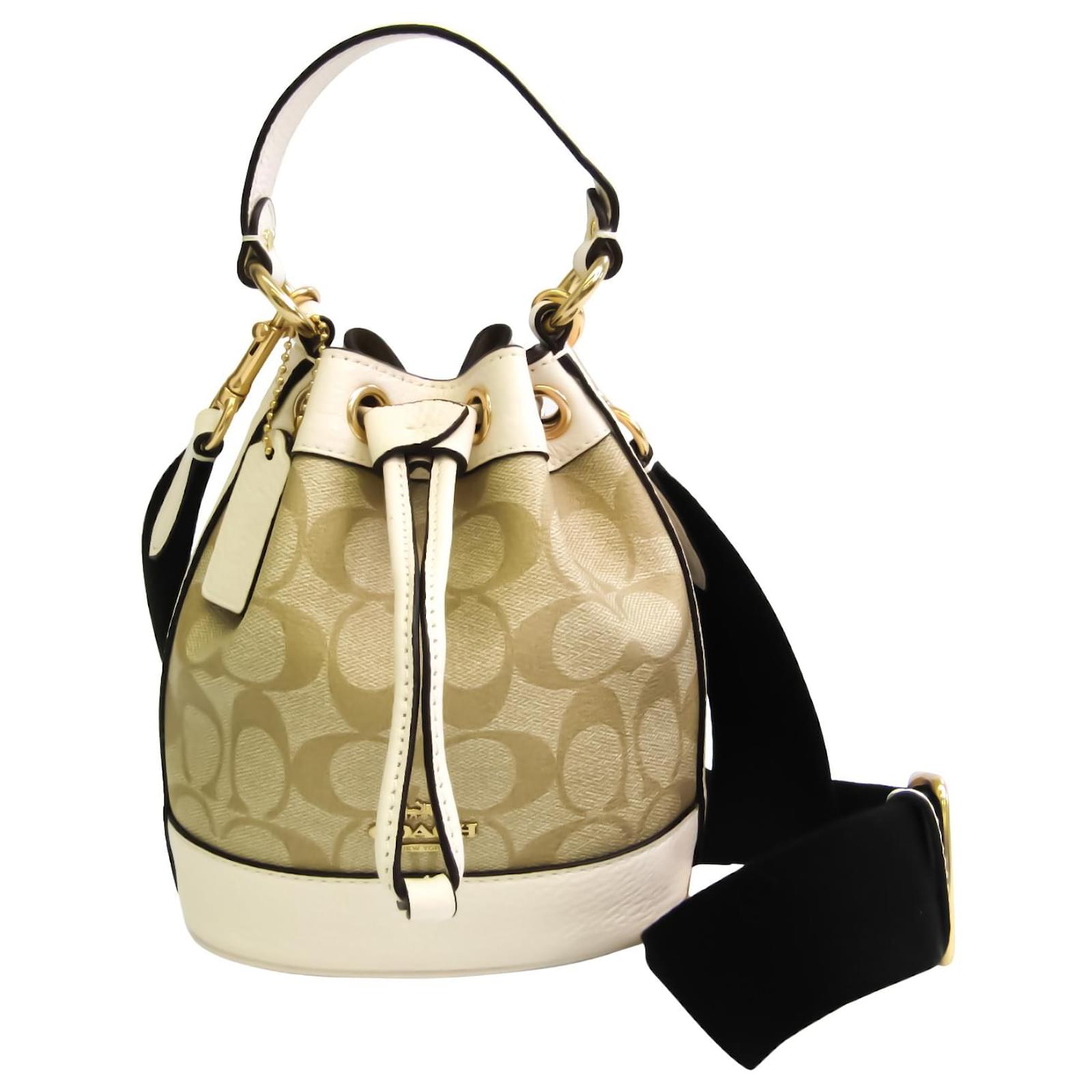 Coach Handbag Beige Leather ref.575619 Joli Closet