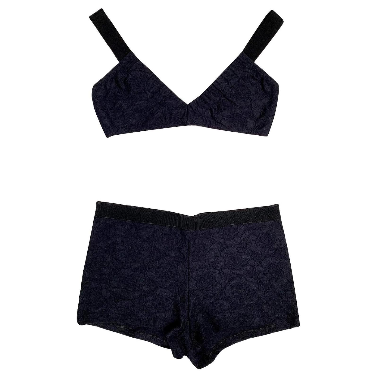 Chanel 2 mini short bra pieces Black Polyamide ref.576476 - Joli Closet