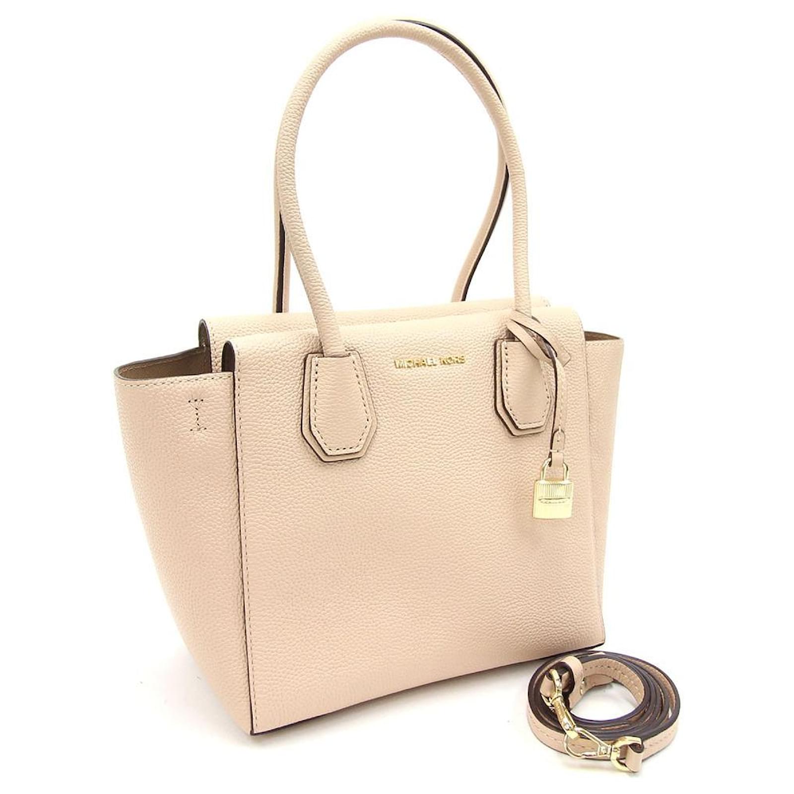 Usado] MICHAEL KORS 2Bolsas WAY Bolsa Conversível Pequena Couro Bege   - Joli Closet