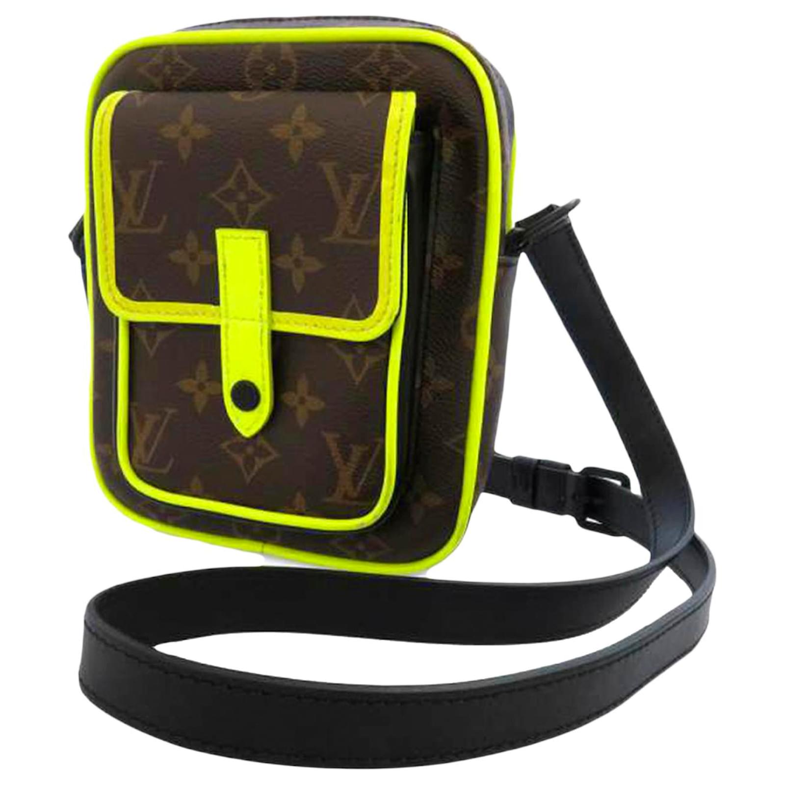 Louis Vuitton, Bags, Louis Vuitton Louis Vuitton Monogram Macassar  Christopher Wearable Neon Yello