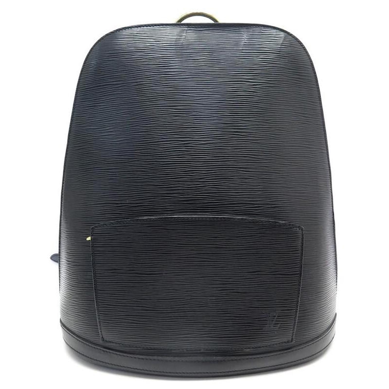 SAC A DOS LOUIS VUITTON GOBELINS CUIR EPI NOIR M52292 PORTE CLES