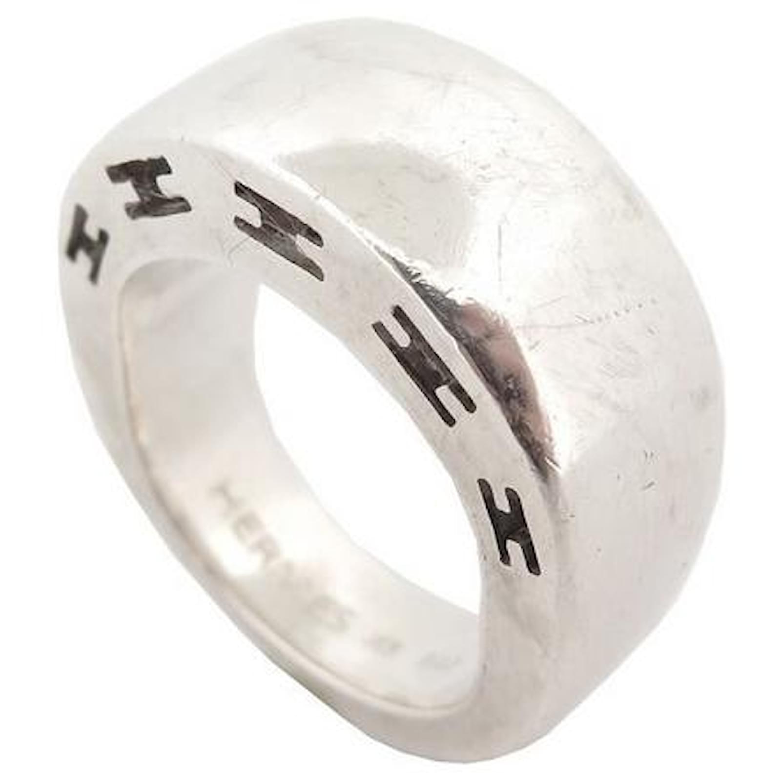 Hermès HERMES CLARTE GM H RING104849B size 53 in Sterling Silver