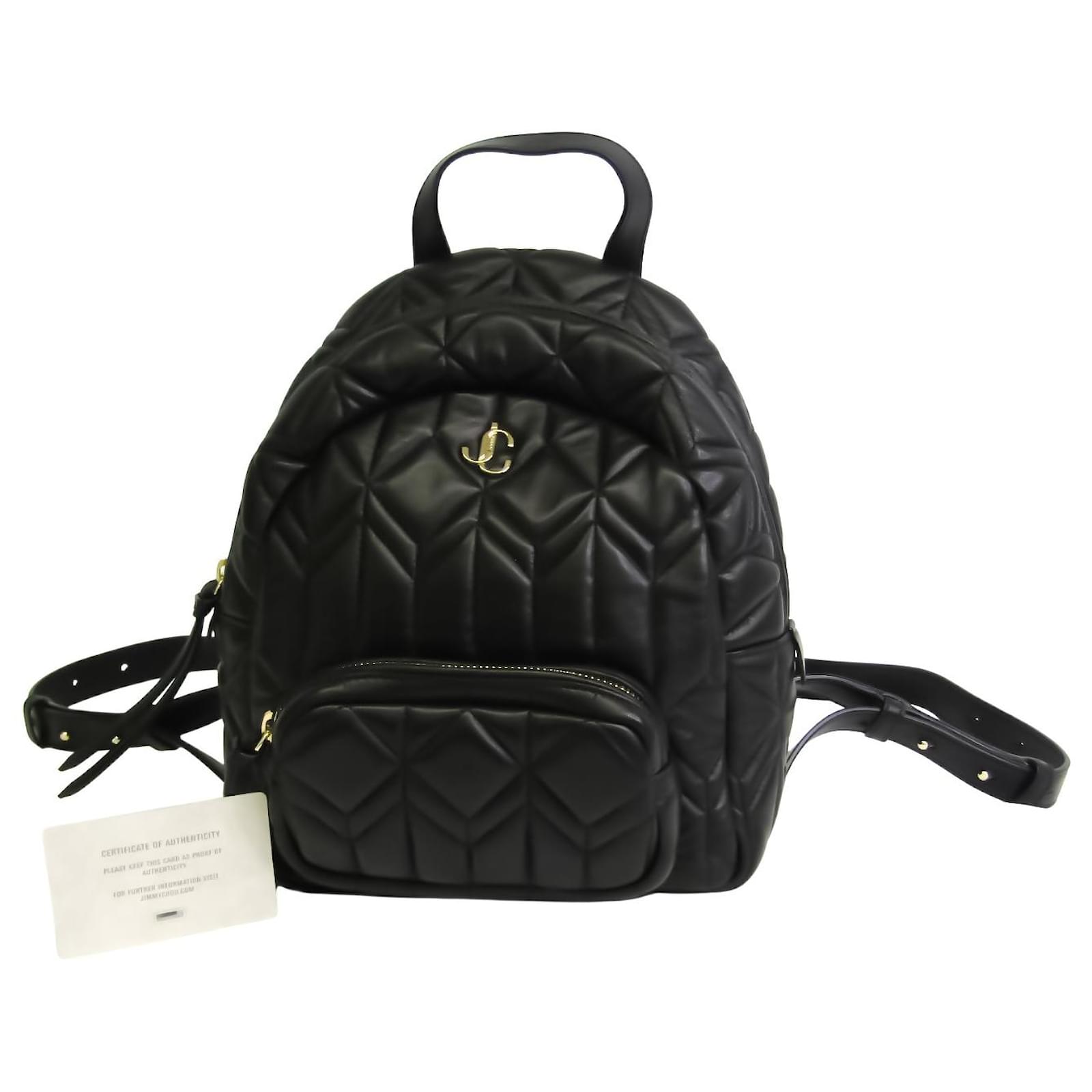 Jimmy choo black backpack online