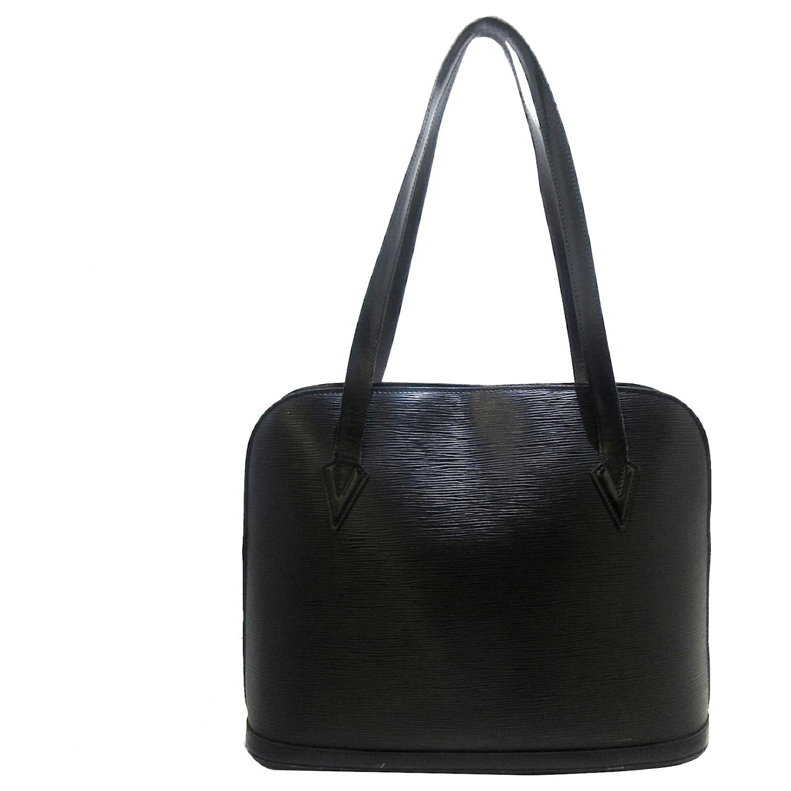 Louis Vuitton Lussac Black Epi Leather Tote Bag