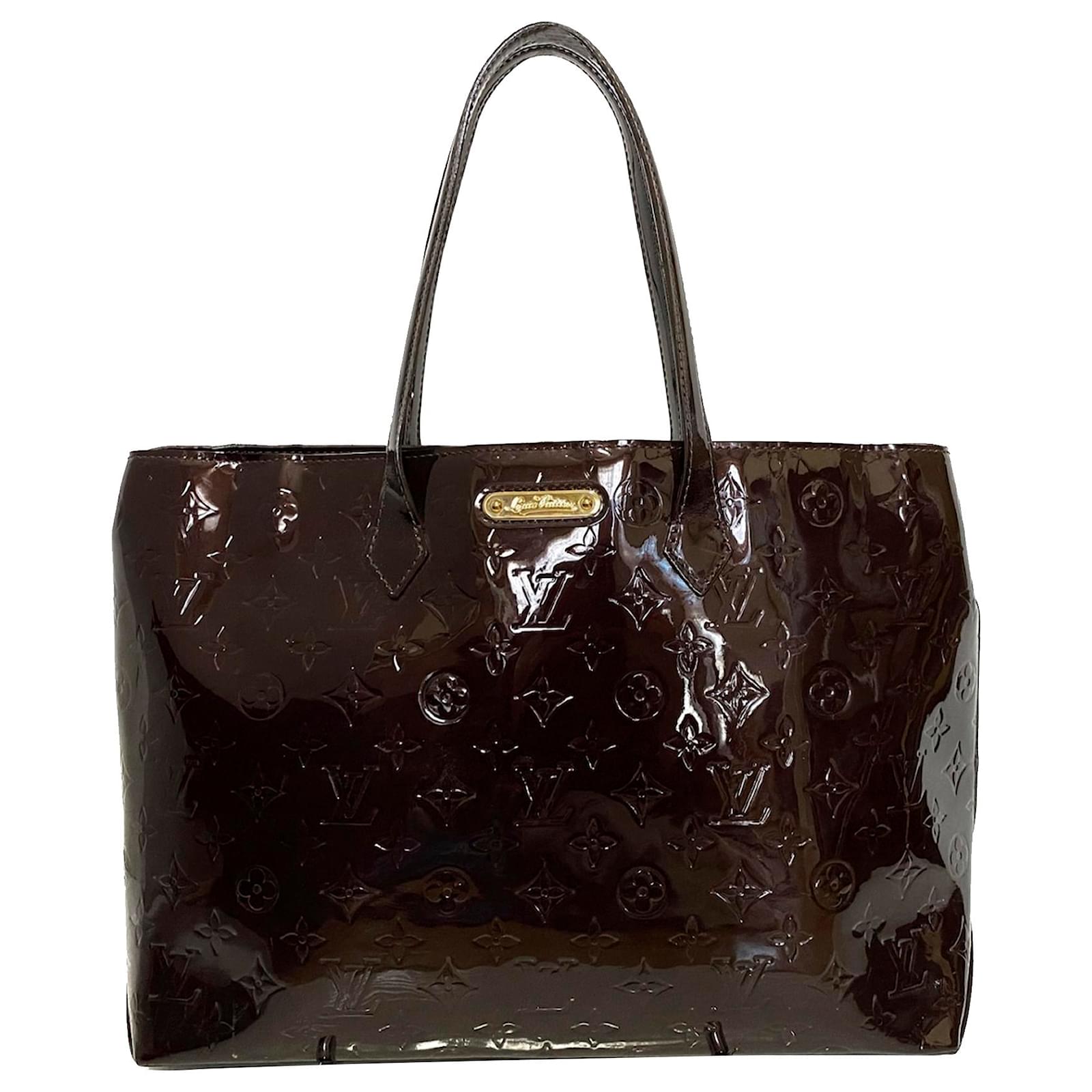 Louis Vuitton Monogram Vernis Wilshire GM Tote Bag