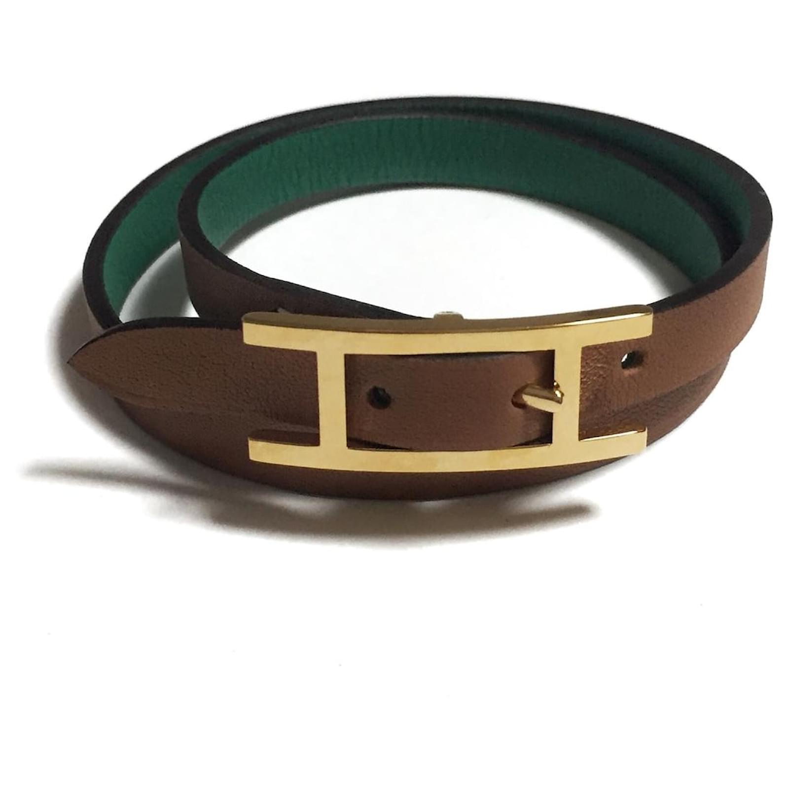 Hermès Hapi 3 Green Leather ref.579297 - Joli Closet