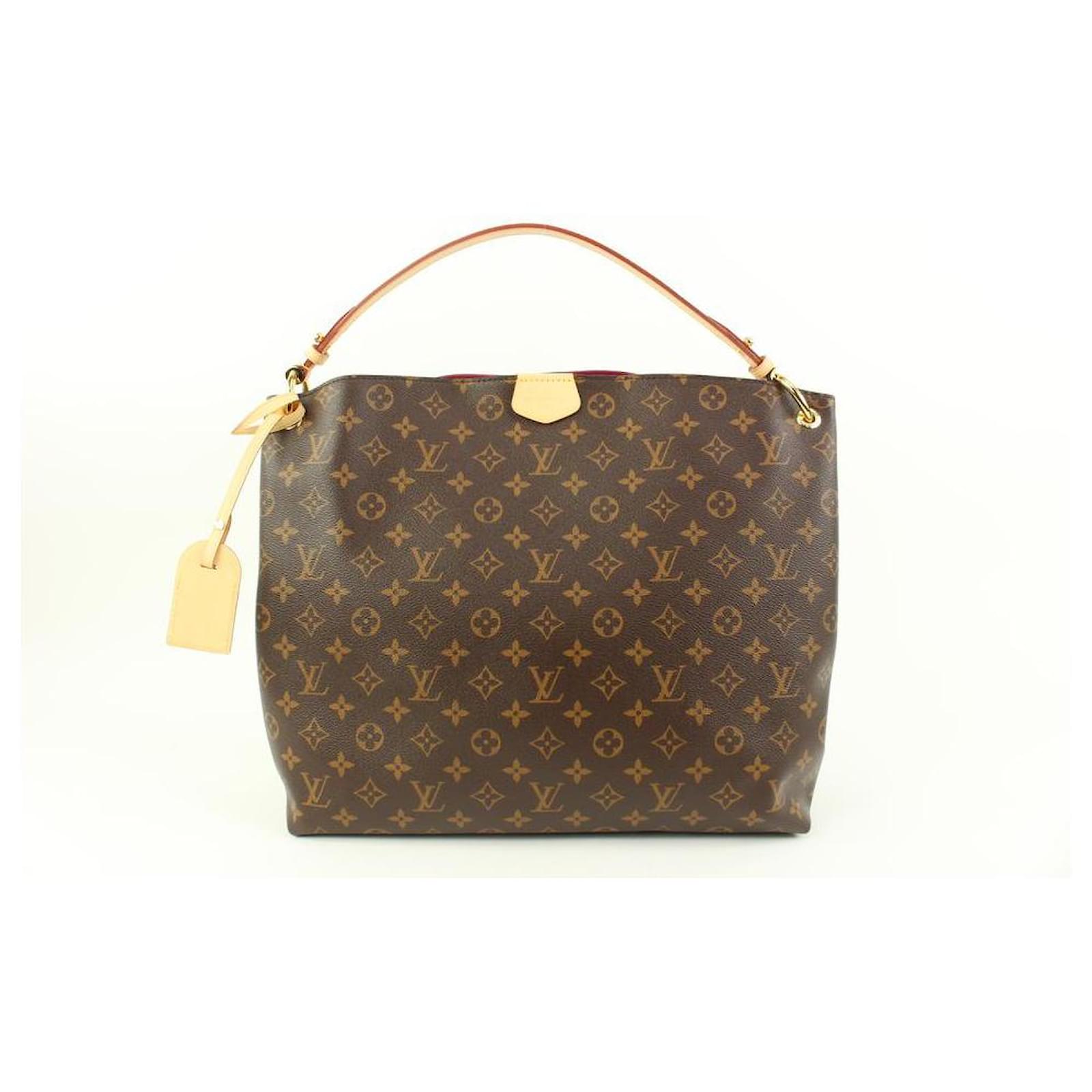 Louis Vuitton Monogram Graceful MM Hobo Bag Leather ref.579377 - Joli Closet