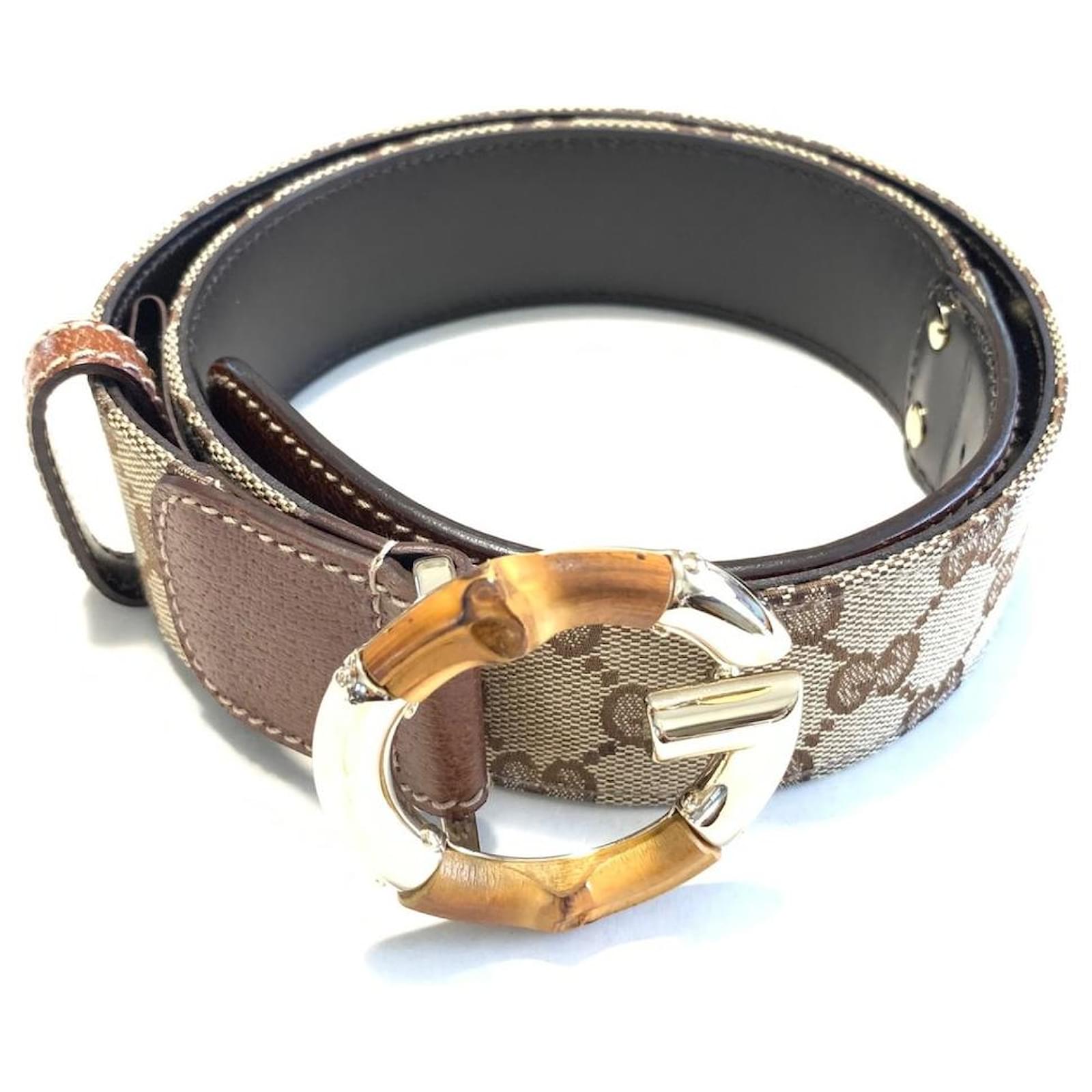 GUCCI Belt Beige Cloth ref.579515 Joli Closet