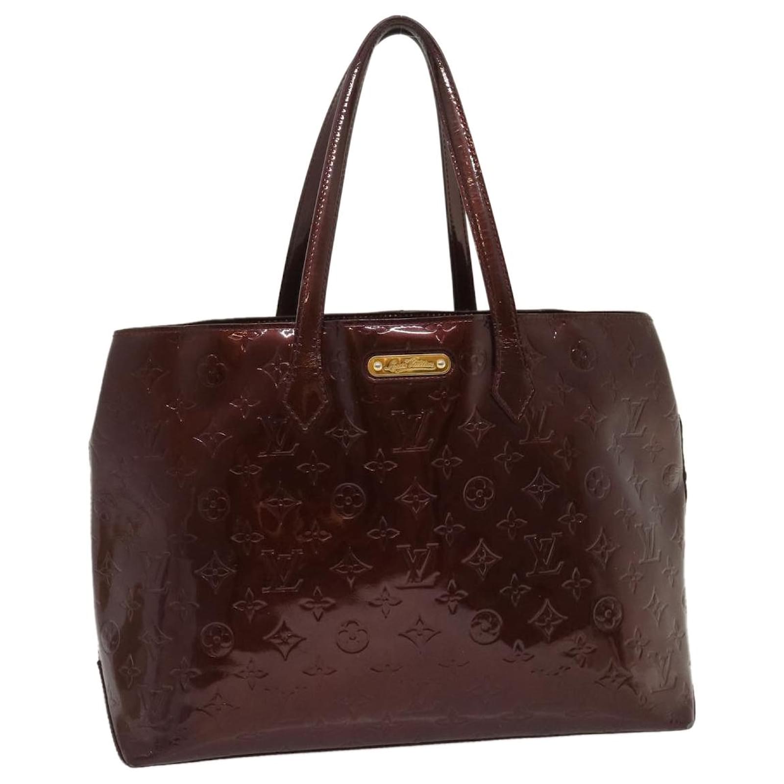 Louis Vuitton Amarante Monogram Vernis Wilshire mm Bag