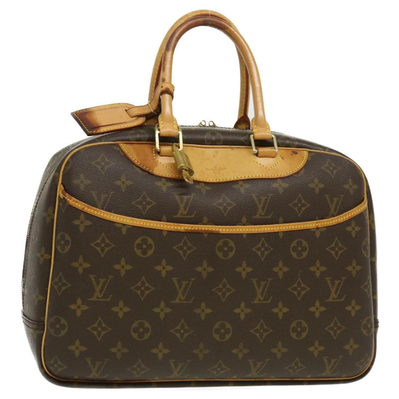 LOUIS VUITTON Monogram Deauville Hand Bag M47270 LV Auth 29680 Cloth  ref.580073 - Joli Closet