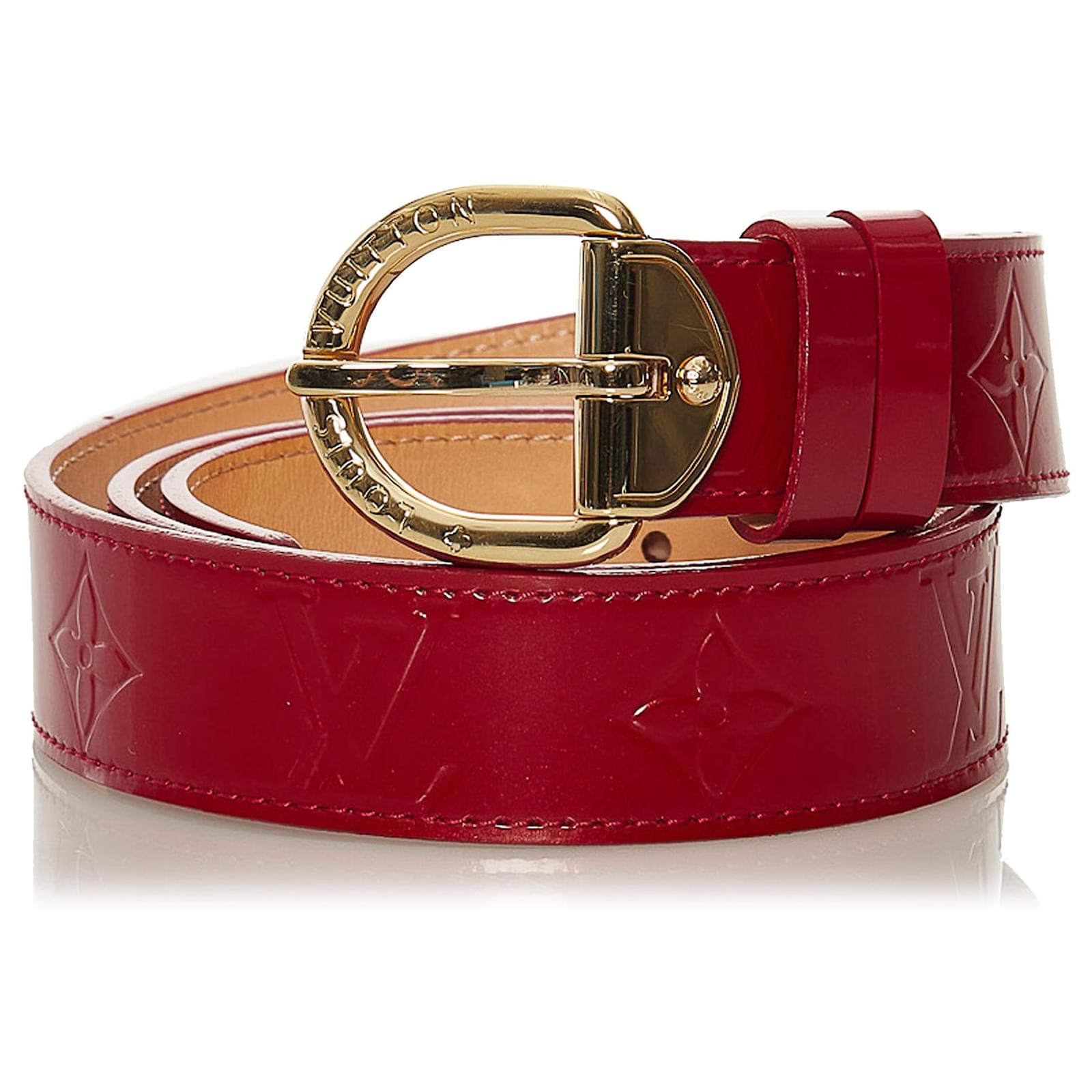 Louis Vuitton Red monogram Louis Vuitton belt