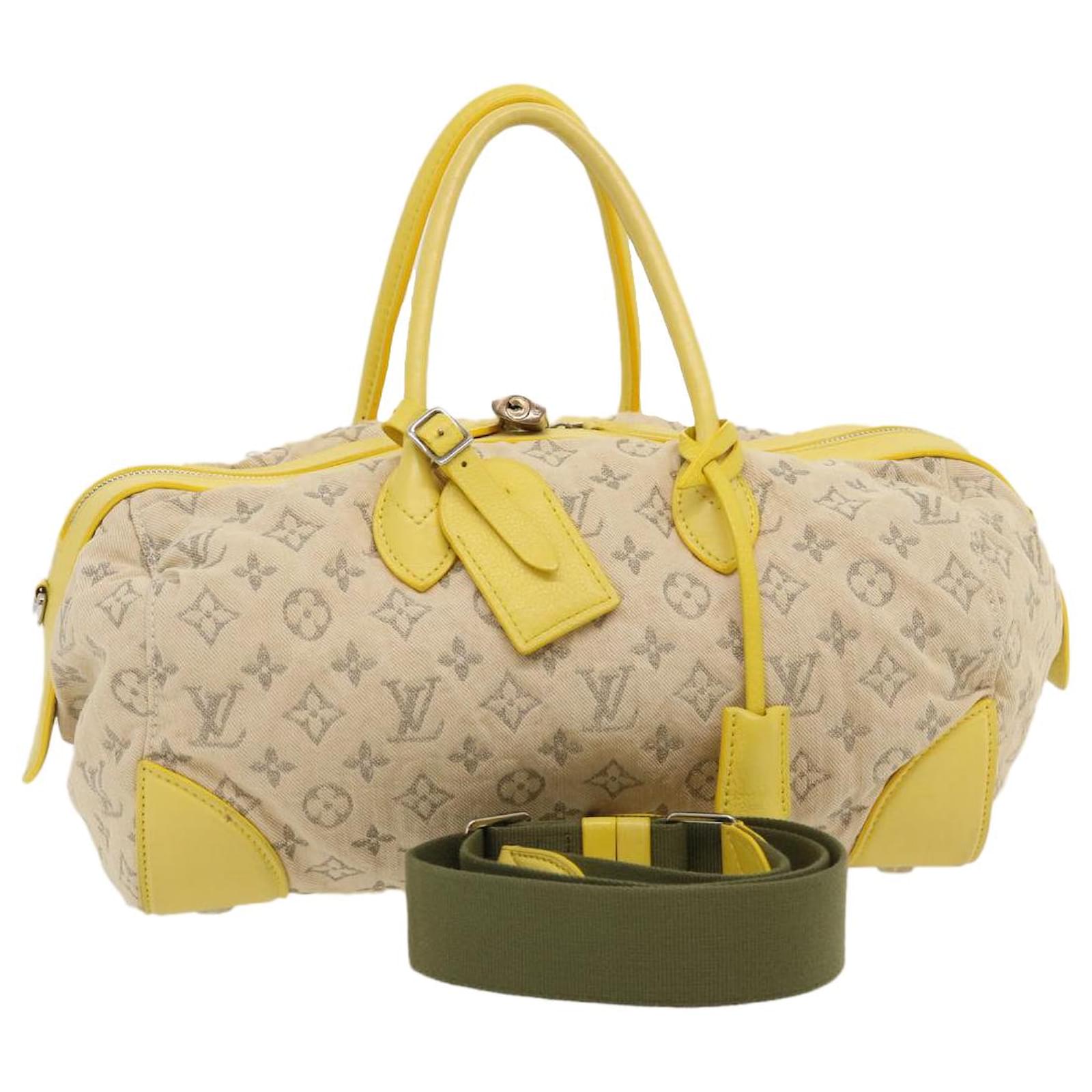 Louis Vuitton Speedy round Yellow Cloth ref.580446 - Joli Closet