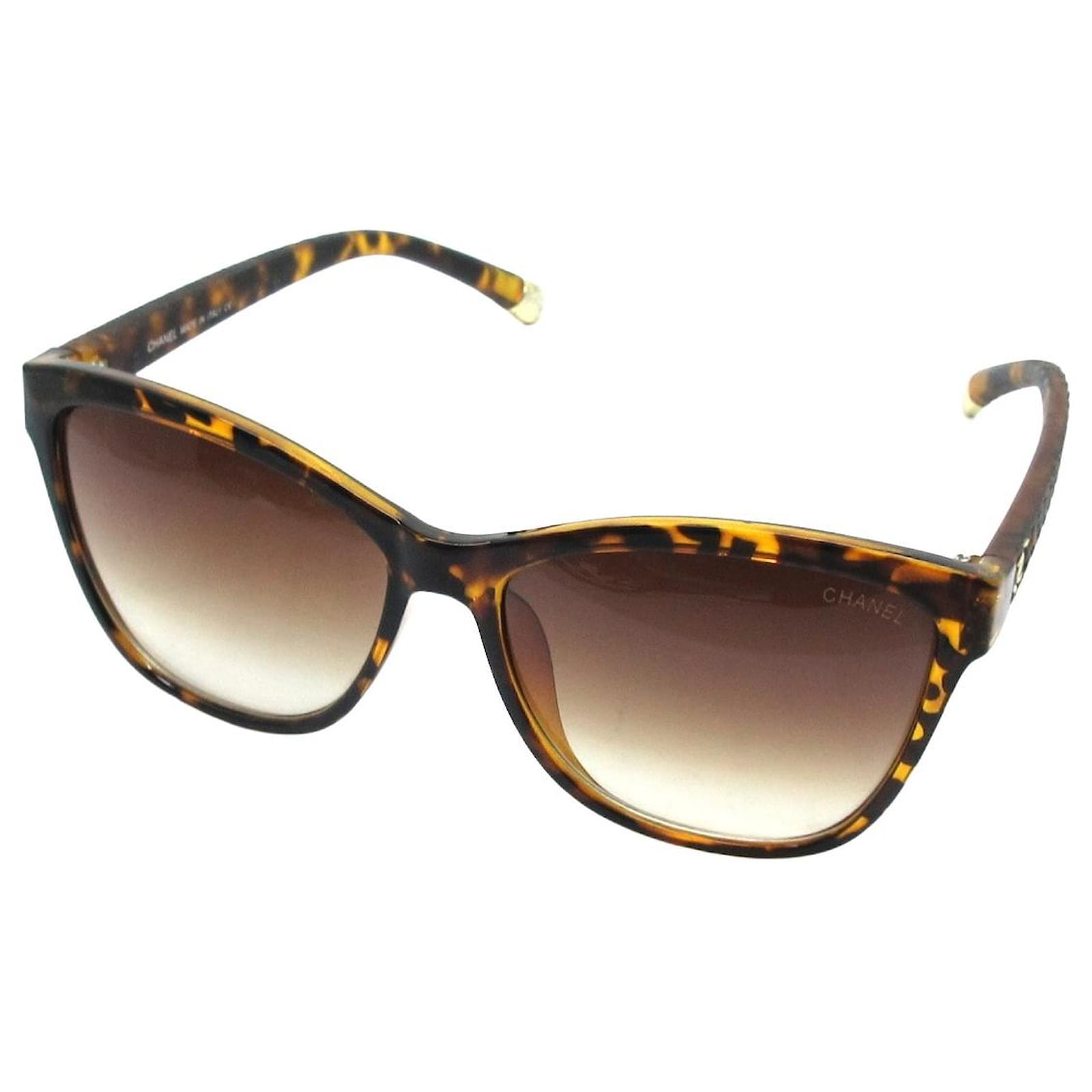 CHANEL, Accessories, Chanel Paris Cc Cat Eye Sunglasses 654 Brown 595  Coco Made In Italy