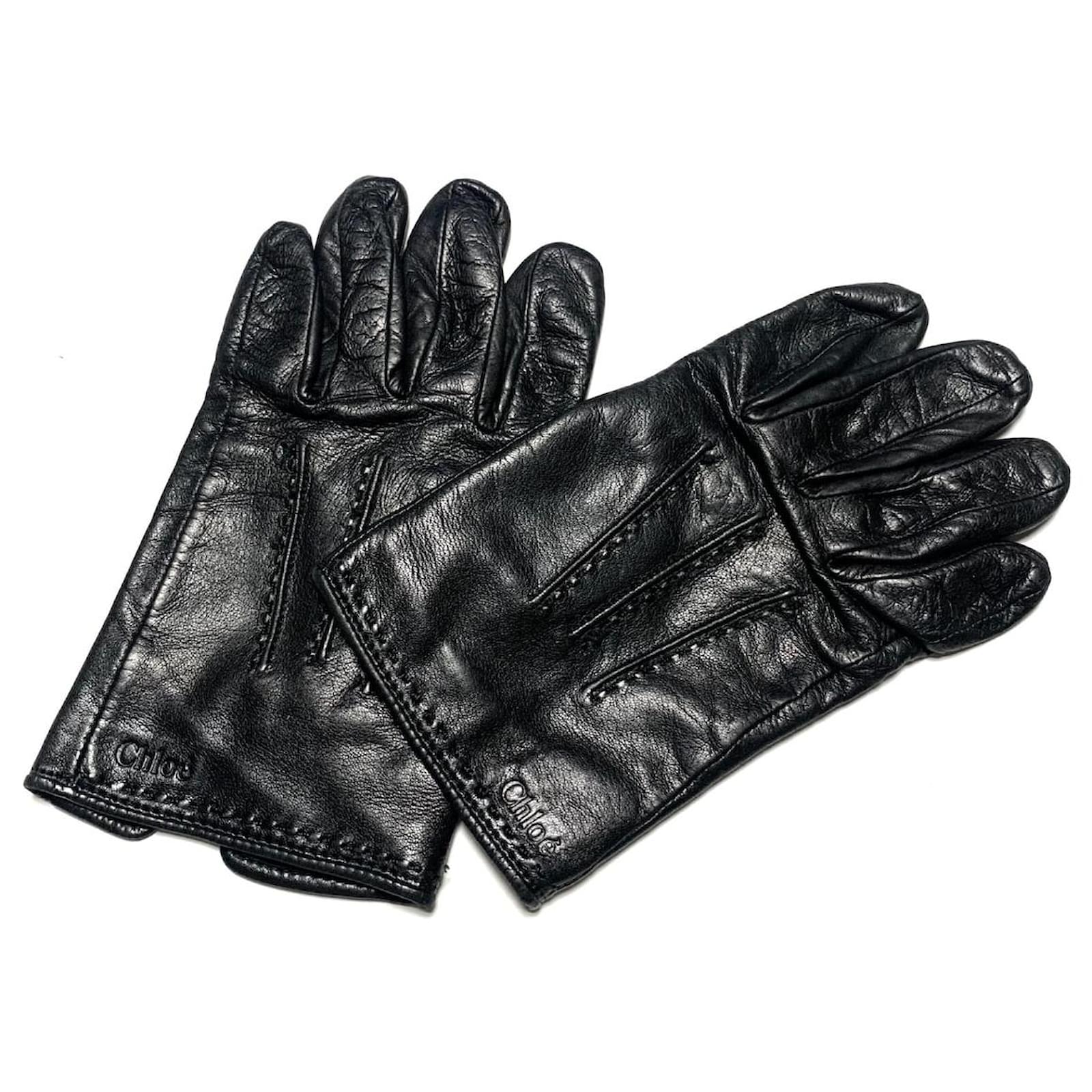 Chloé Chloe Gloves Black Leather ref.581217 - Joli Closet