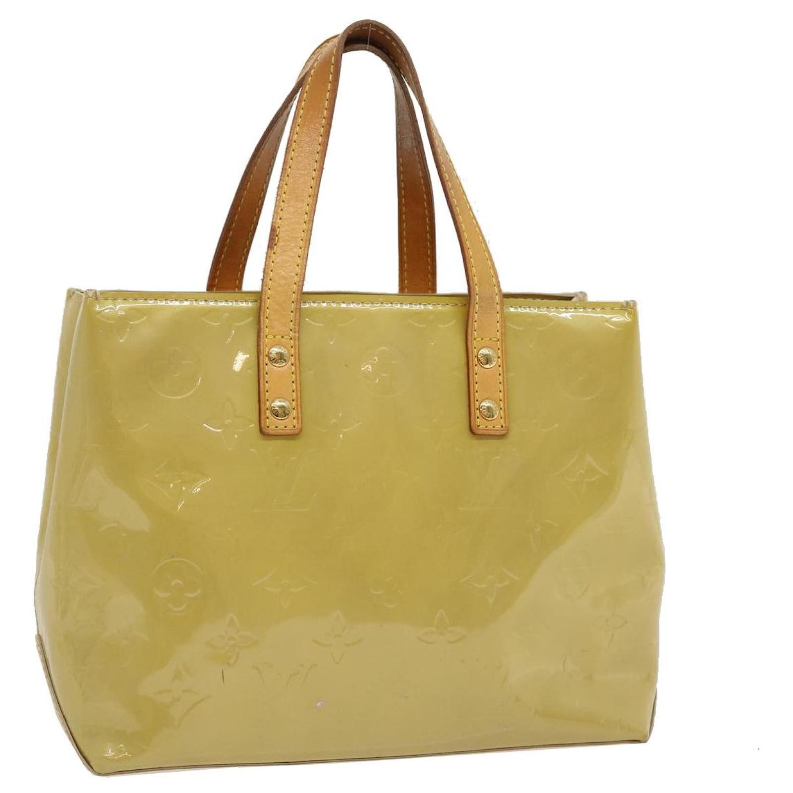 LOUIS VUITTON Monogram Vernis Reade PM Hand Bag Beige M91334 LV Auth 28834  Patent leather ref.532706 - Joli Closet