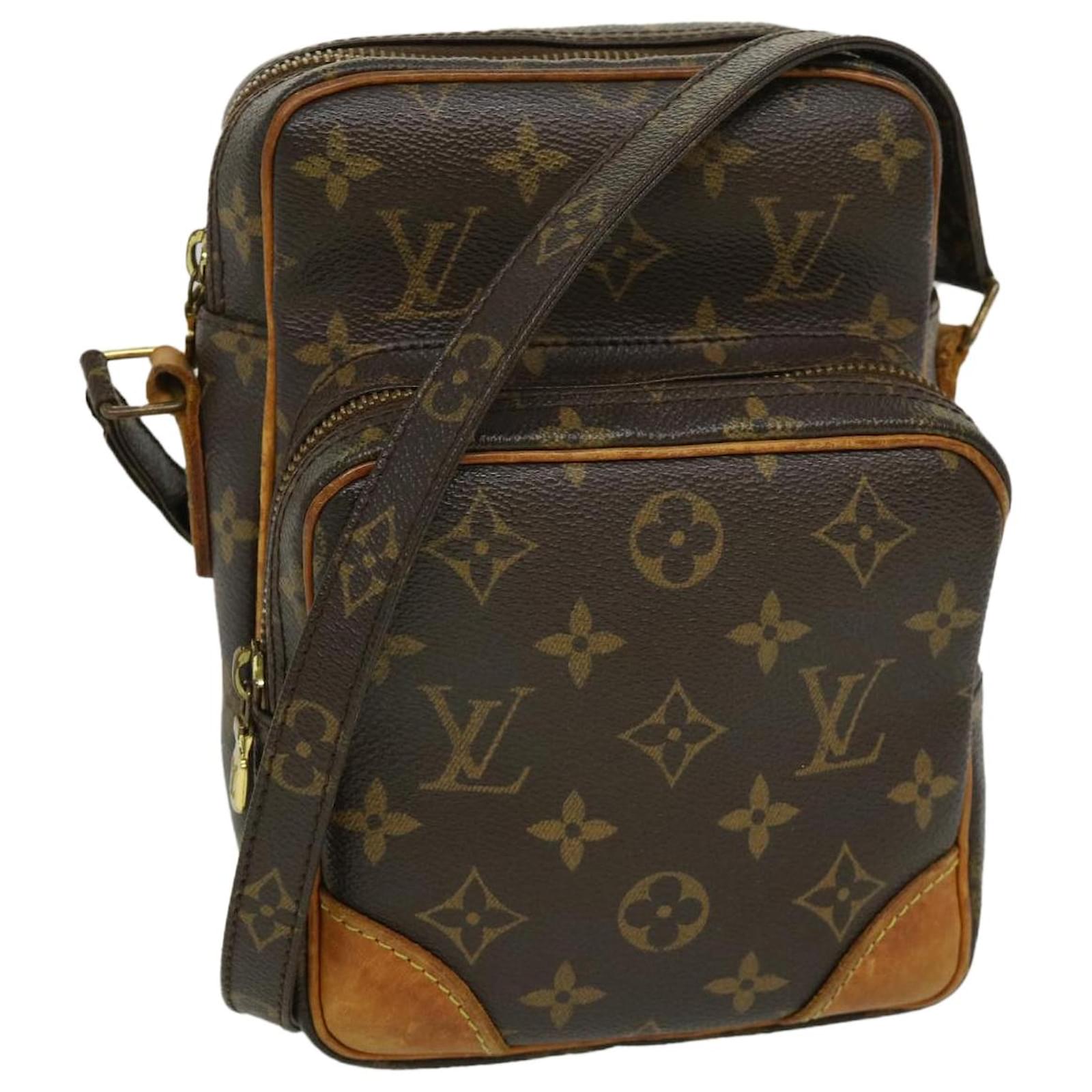 Louis Vuitton  M45236 Monogram Canvas Crossbody Bag Brown