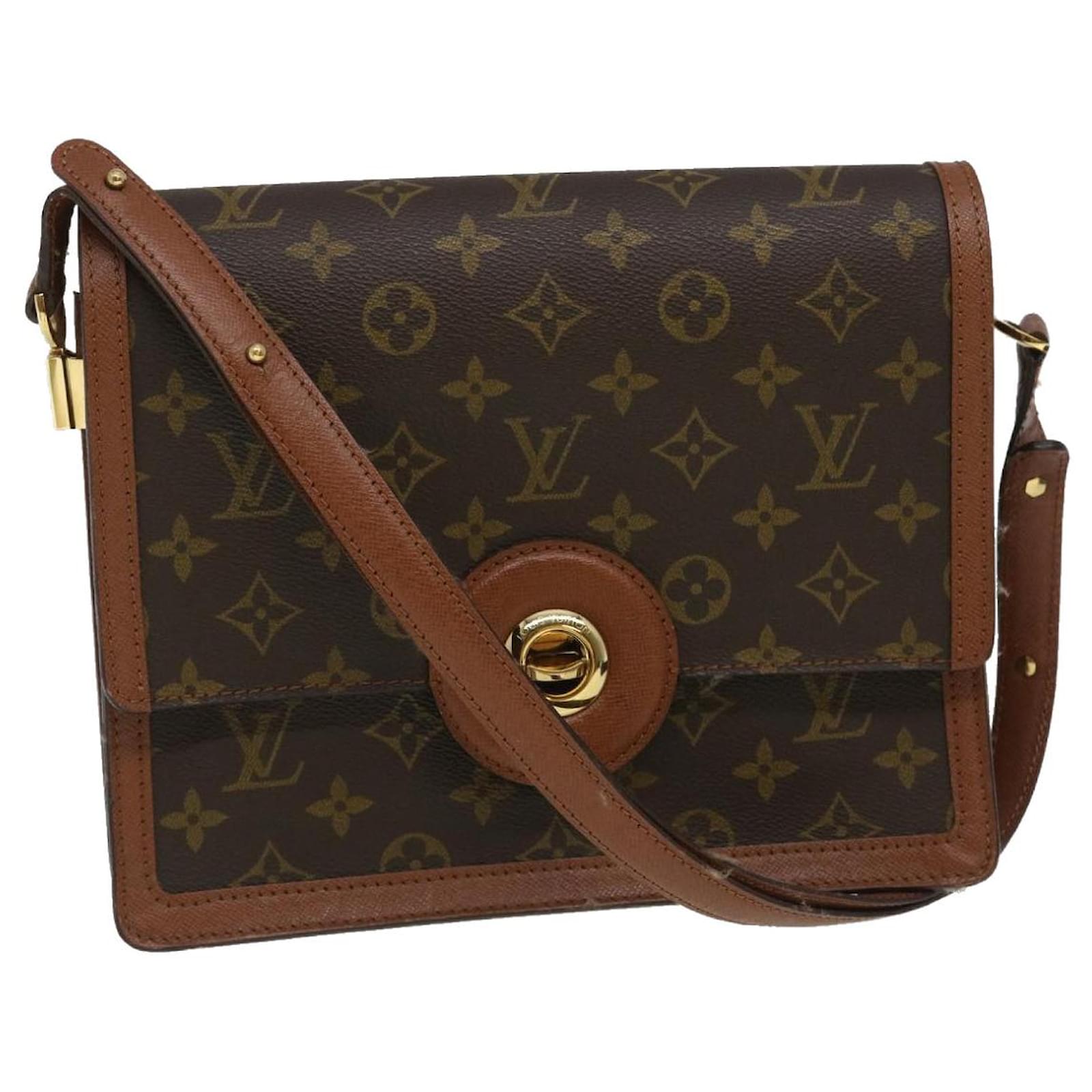 Louis Vuitton Raspail M51372 Monogram Canvas Shoulder Bag Brown