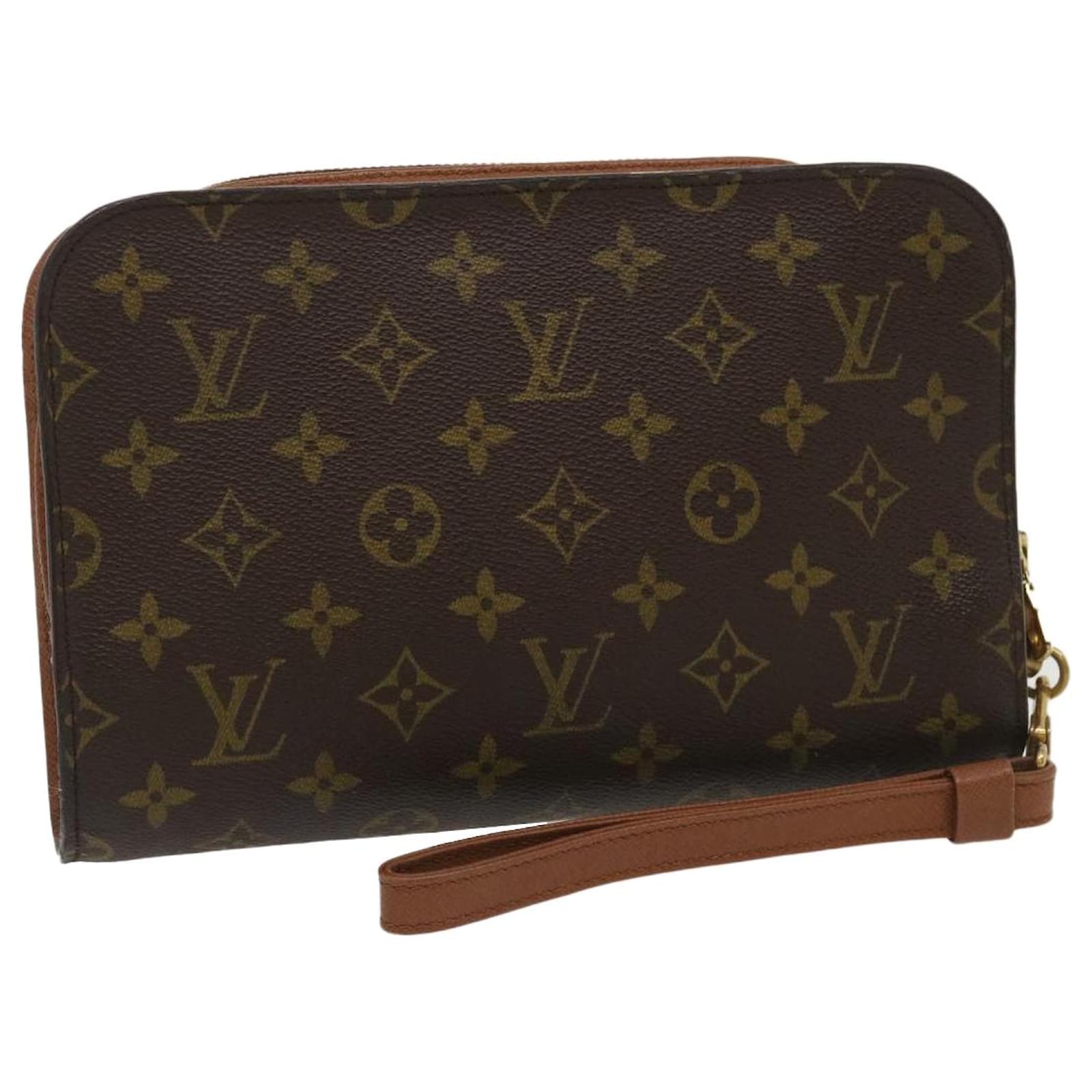 Louis Vuitton Monogram Canvas His Or Hers Orsay Clutch Bag With Leather  Wrist Strap sold at auction on 17th May