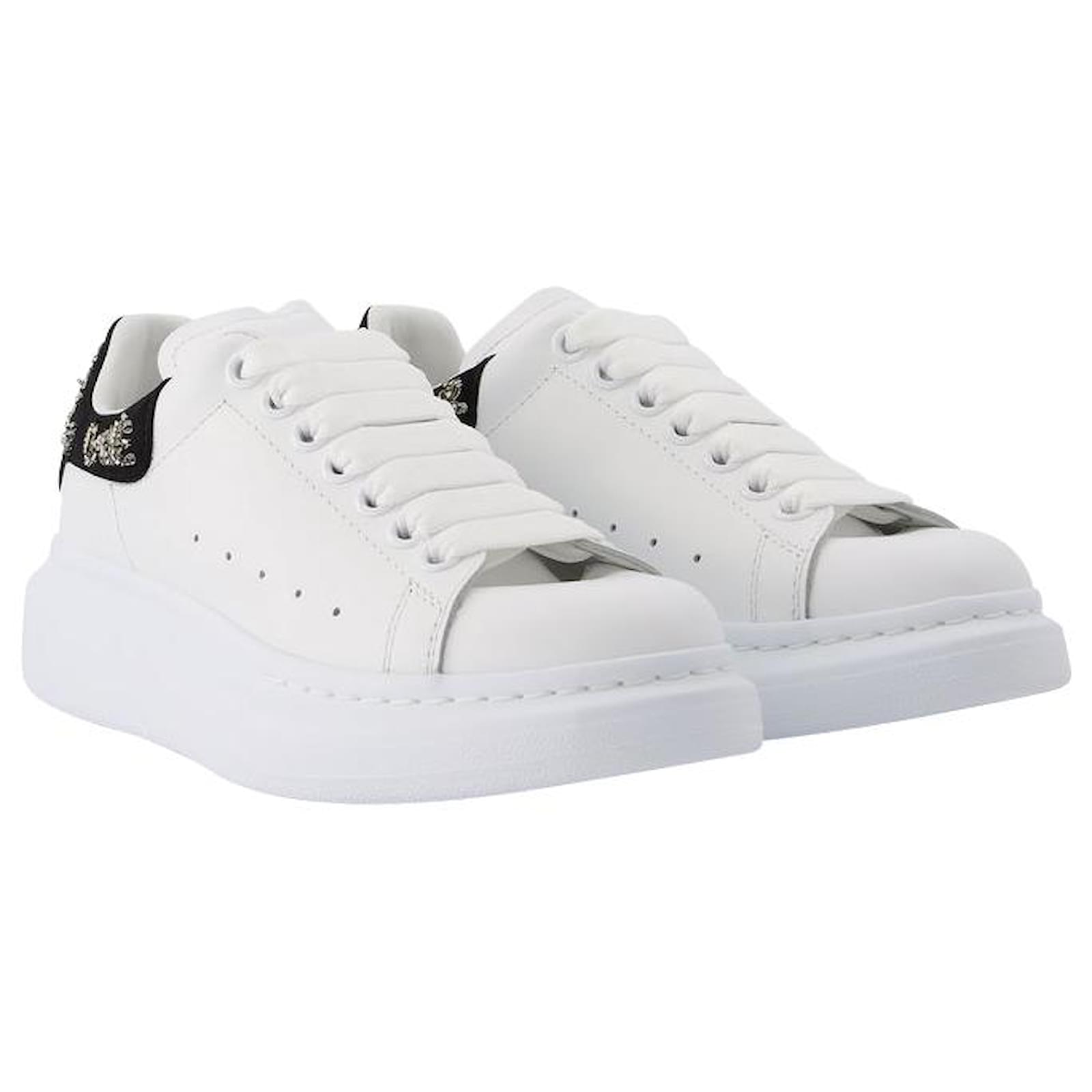 Alexander Mcqueen Oversize sneakers in Black and White Leather Multiple ...