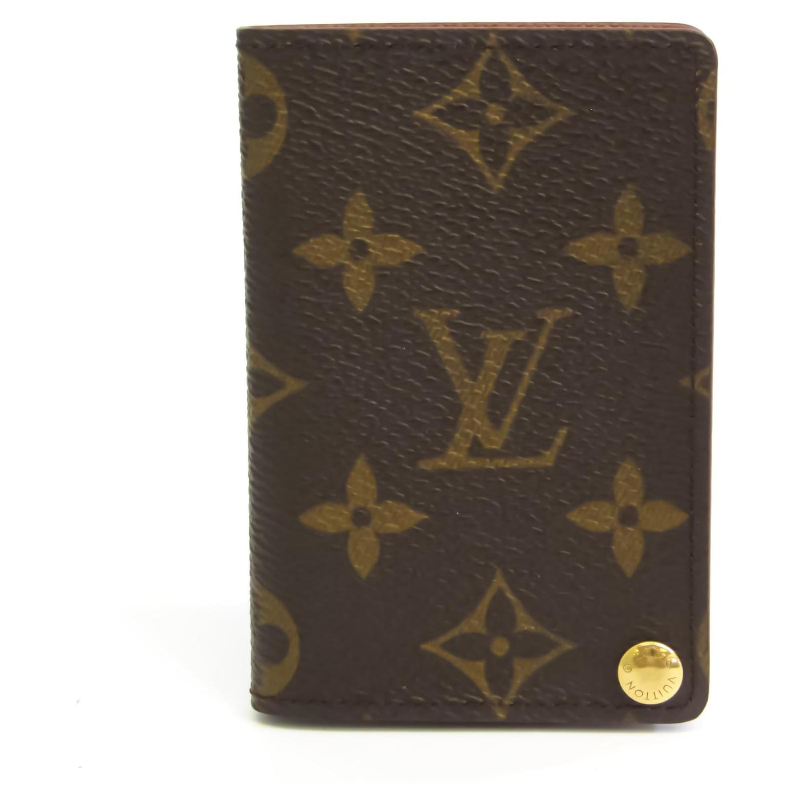 Brown Louis Vuitton Monogram Porte-Cartes Credit Pression Card