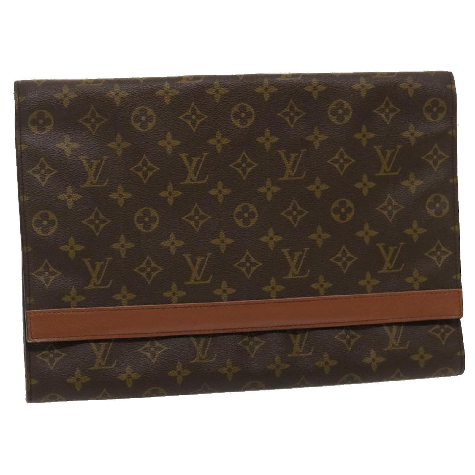 LOUIS VUITTON Monogram Porte Envelope Clutch Bag M51801 LV Auth