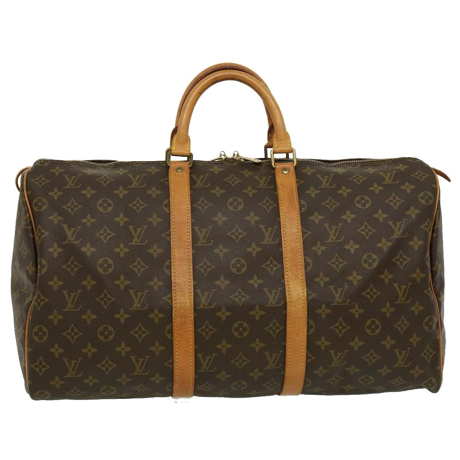 Louis Vuitton Monogram Keepall 50 Boston Bag M41426 LV Auth hs1036 ...
