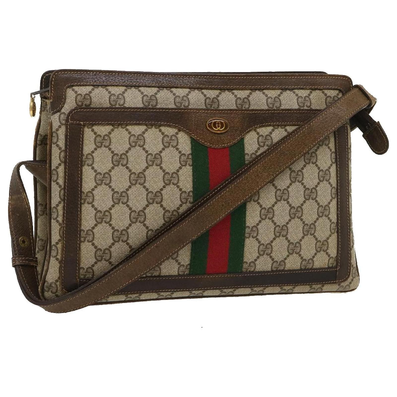 Gucci Supreme Sherry Line Coated Canvas Crossbody Bag