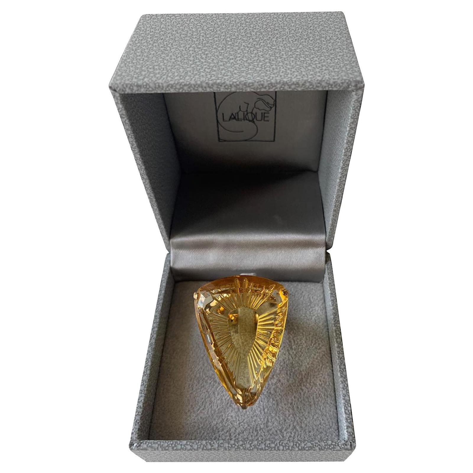 Lalique ICE LIGHT Gold hardware Gold-plated ref.584050 - Joli Closet