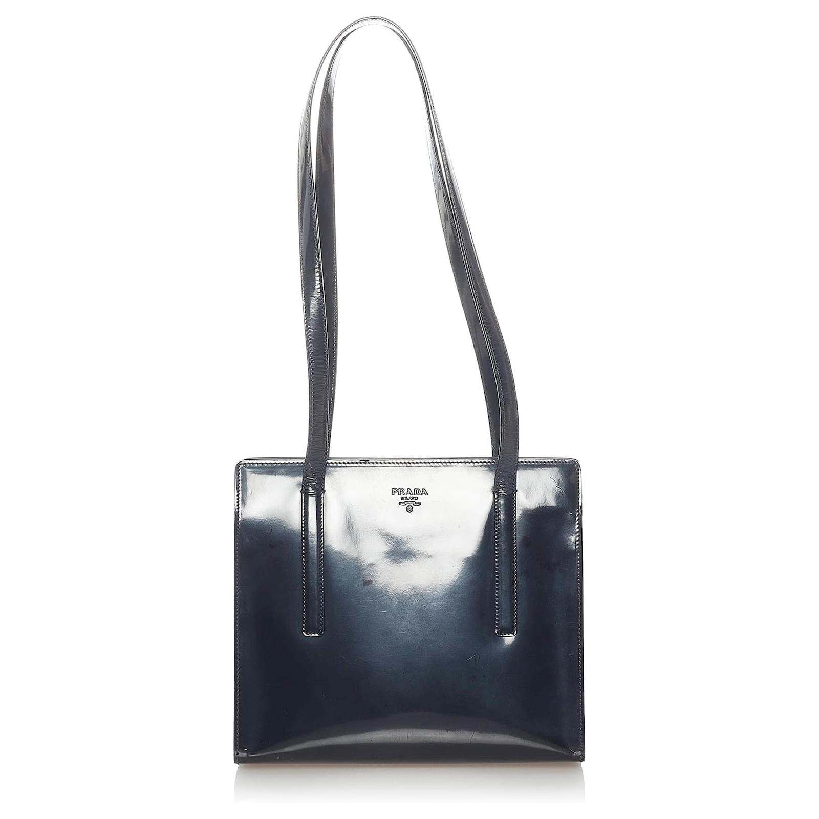 Prada Black Patent Leather Shoulder Bag ref.585756 - Joli Closet