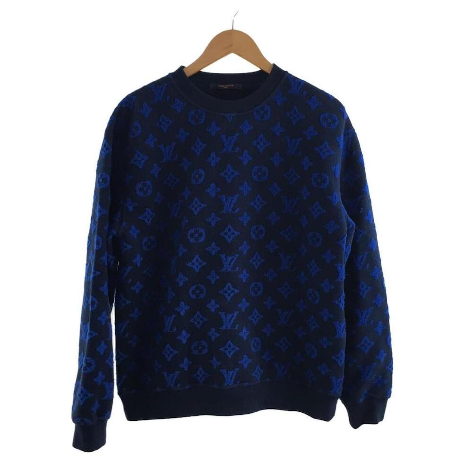 Louis Vuitton Everyday LV Rundhals-T-Shirt aus blauer Baumwolle ref.876666  - Joli Closet