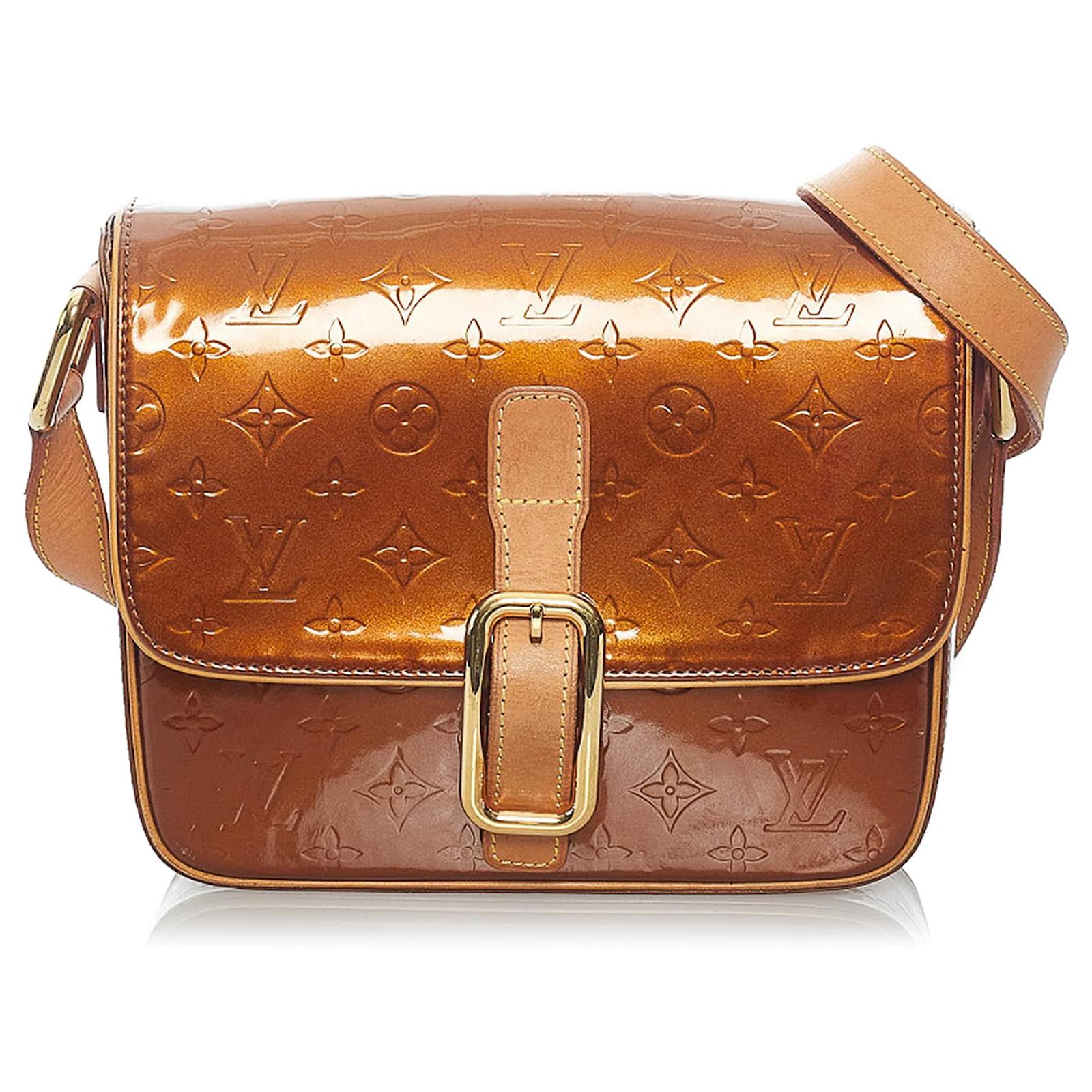 Louis Vuitton Louis Vuitton Christie GM Bronze Vernis Leather