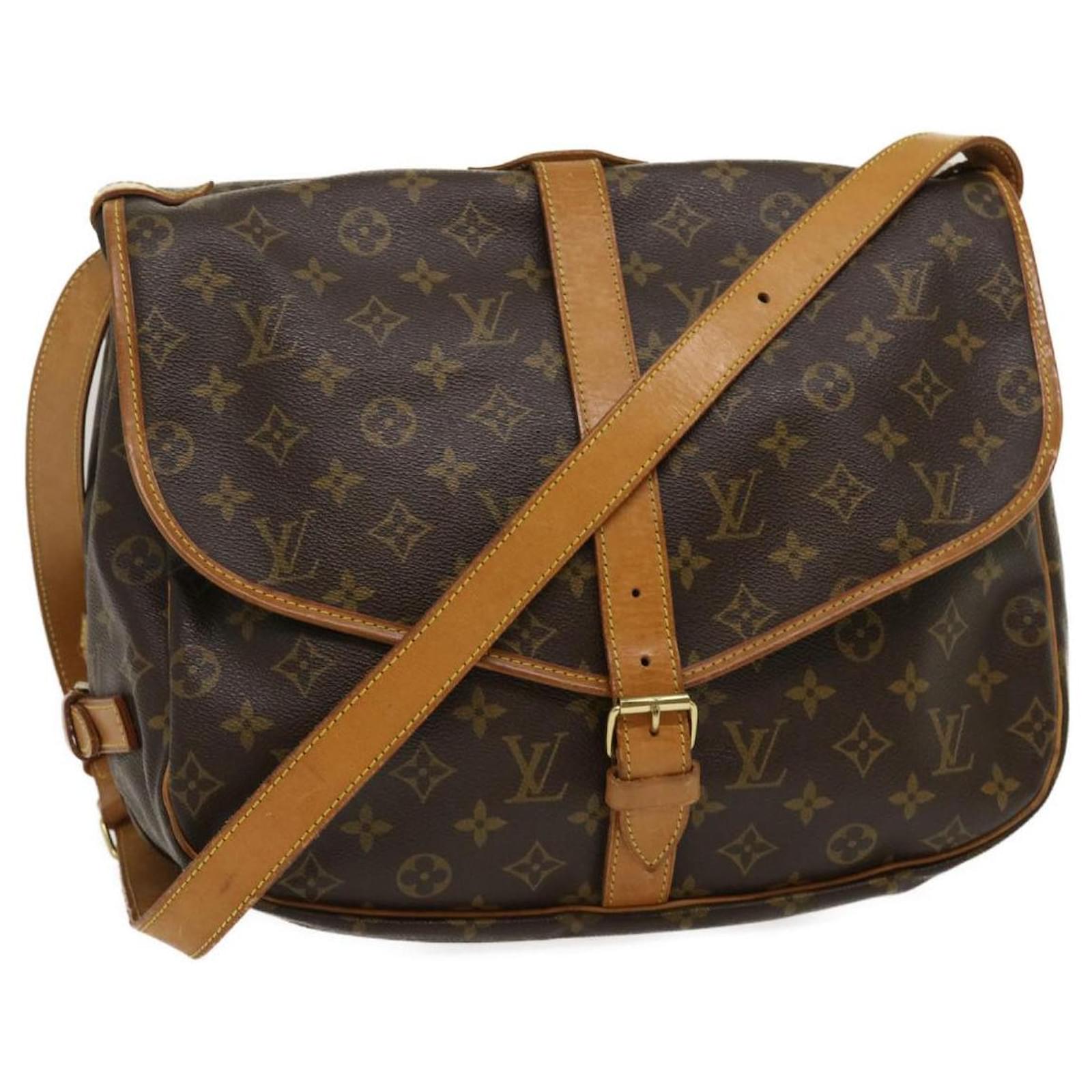 LOUIS VUITTON Monogram Saumur 35, FASHIONPHILE