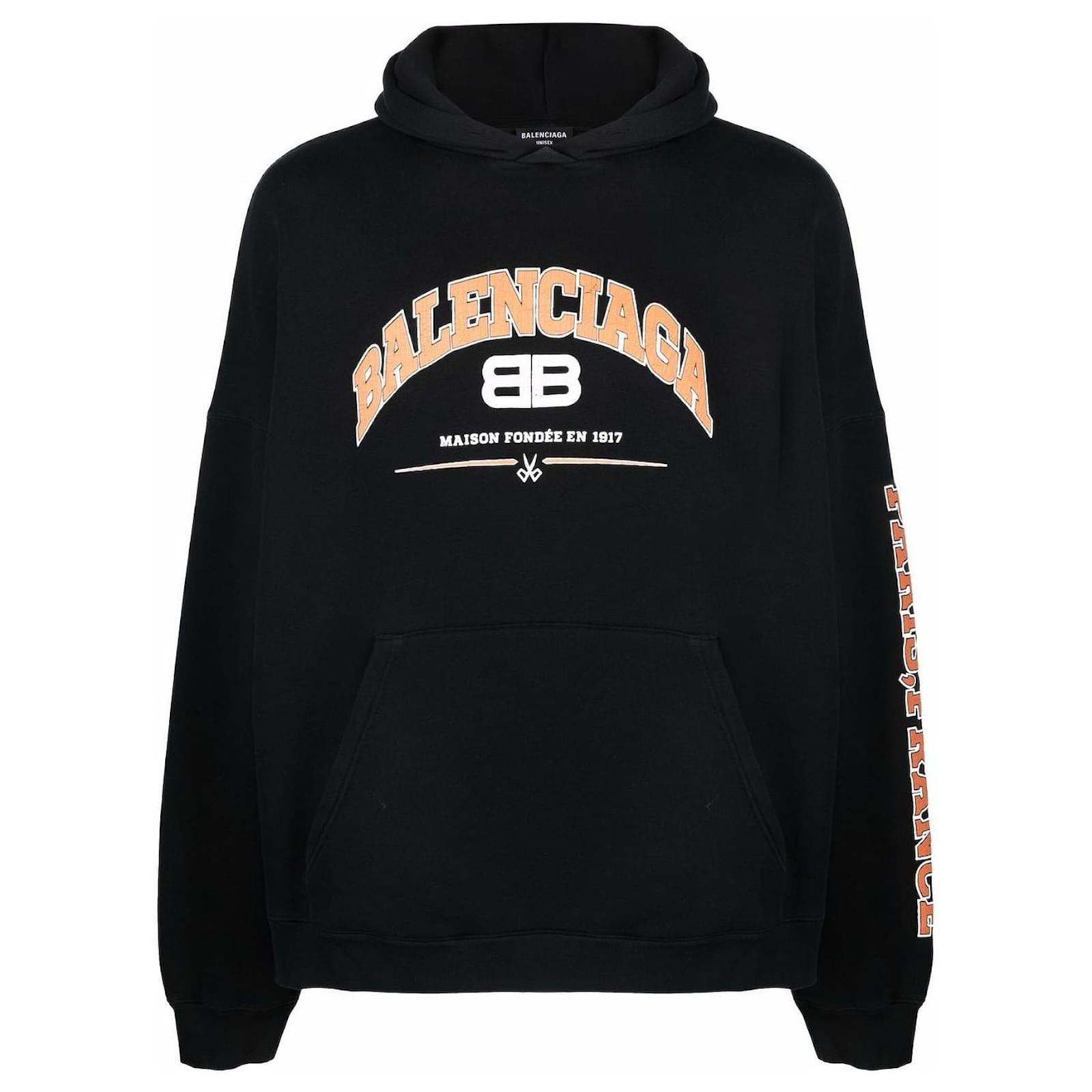 Sweat Homme Sweat Avec ImprimÃ© Logo Sweat Capuche Balenciaga
