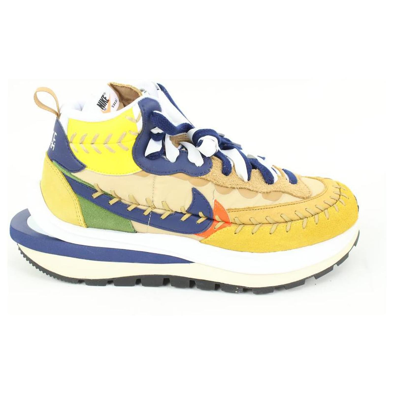 Nike Men Sz 9.5 Vaporwaffle Jean Paul Gaultier Sacai Sesame Blue