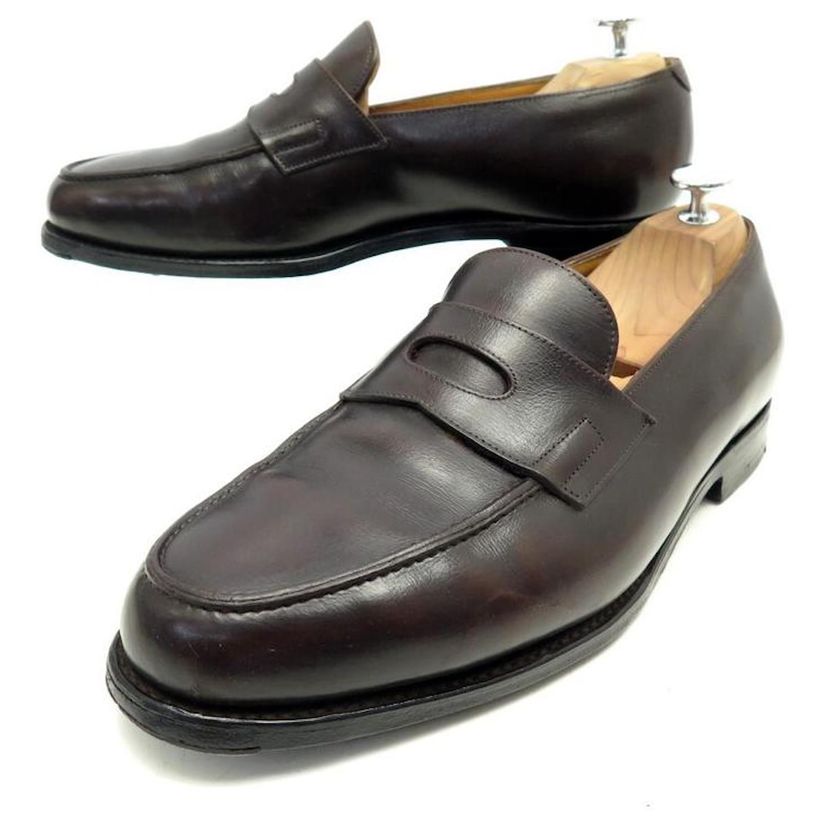 John Lobb brown Leather Museum Shoes | Harrods UK