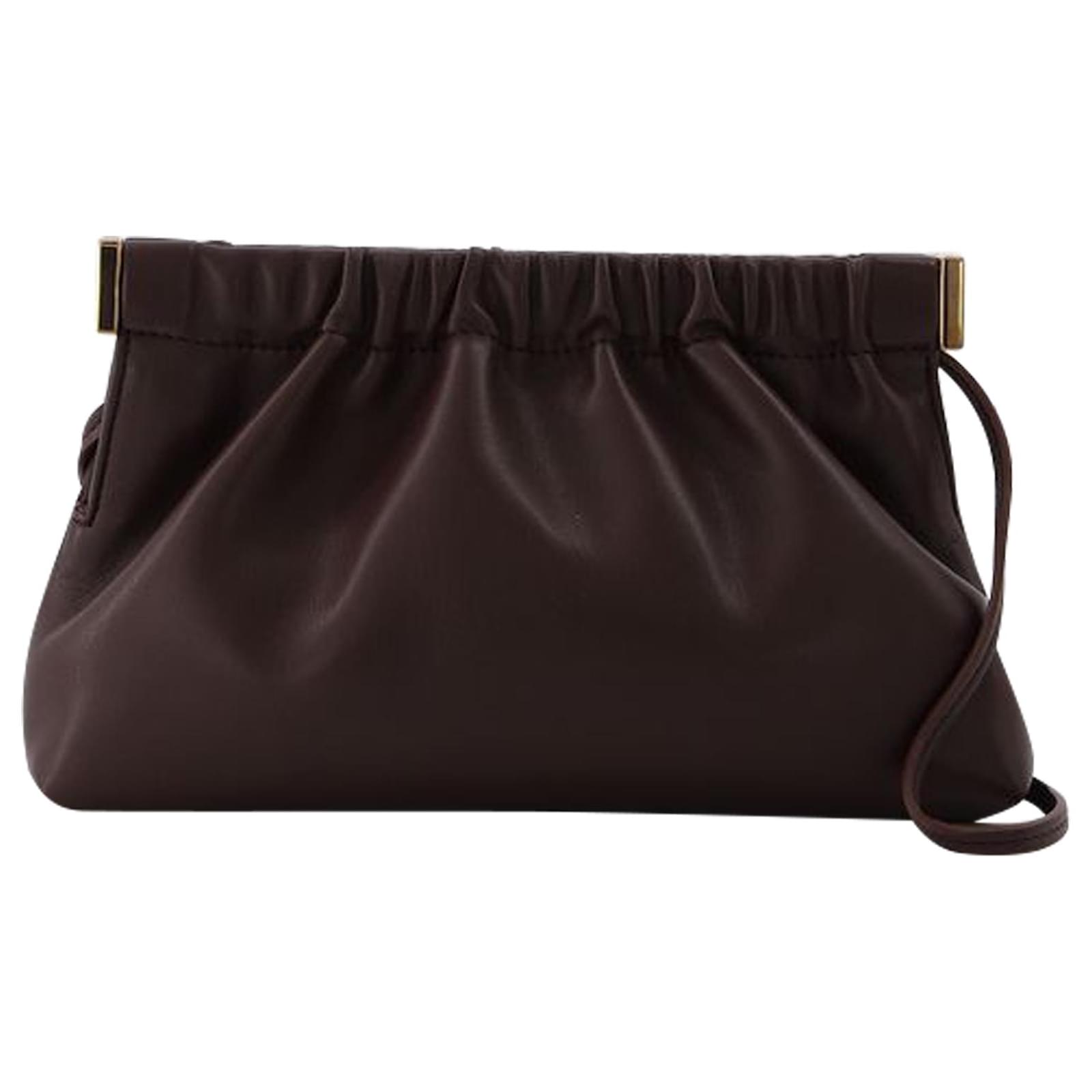 Nanushka Jen Vegan Leather Bag in Brown