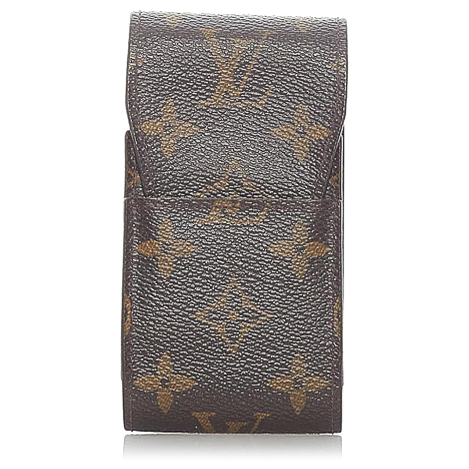 Louis Vuitton Brown Monogram Cigarette Case Cloth ref.968679 - Joli Closet